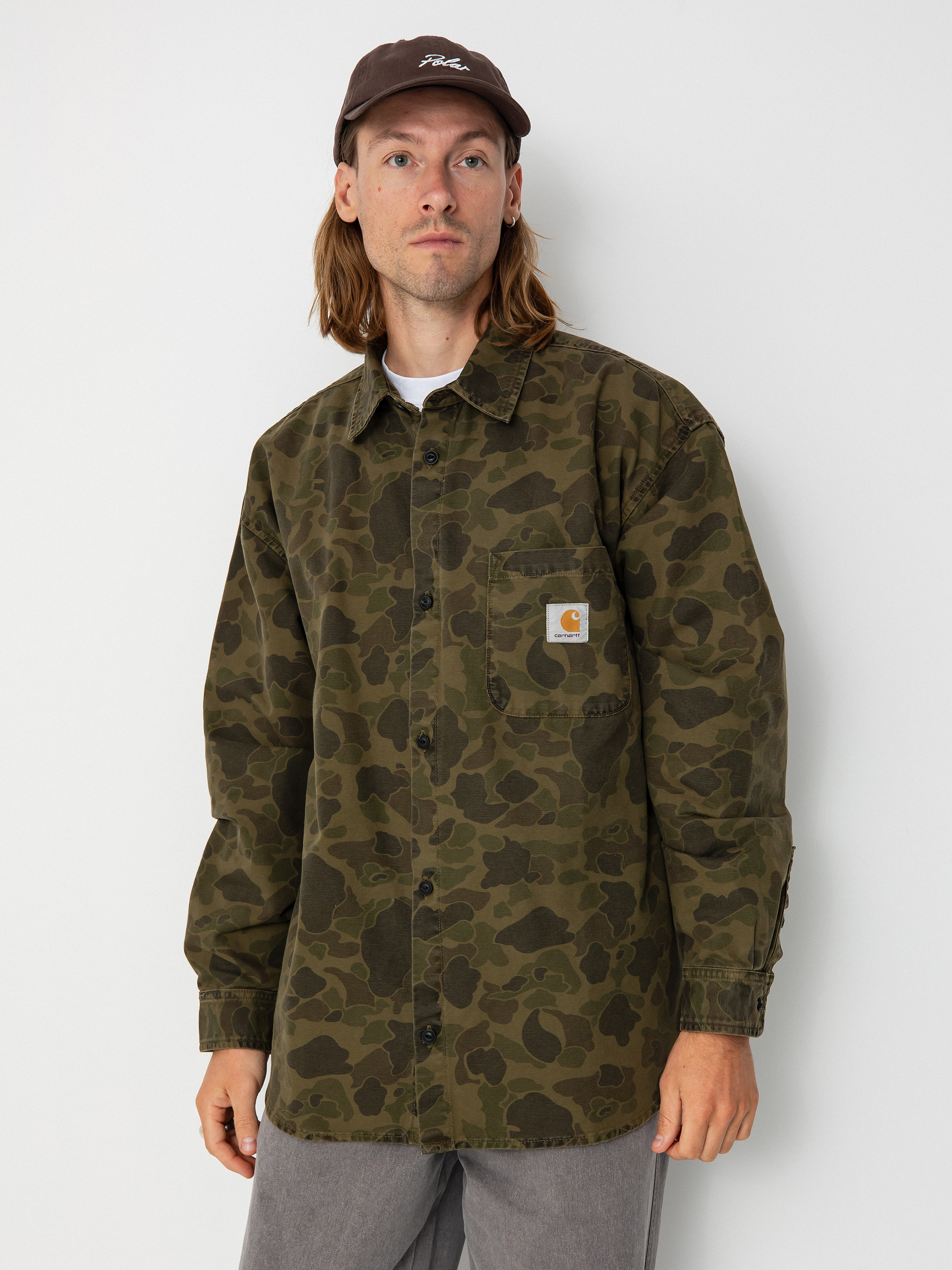 Риза Carhartt WIP Duck (camo duck/green/office green)