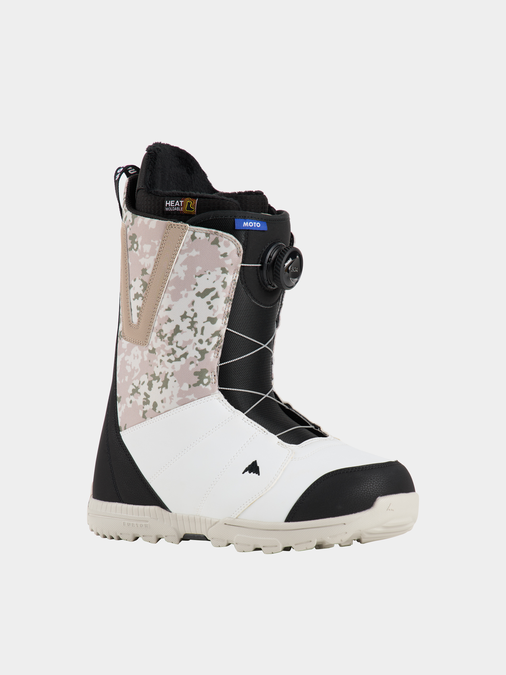 Сноуборд  обувки Burton Moto Boa (black/white/snowfall camo)