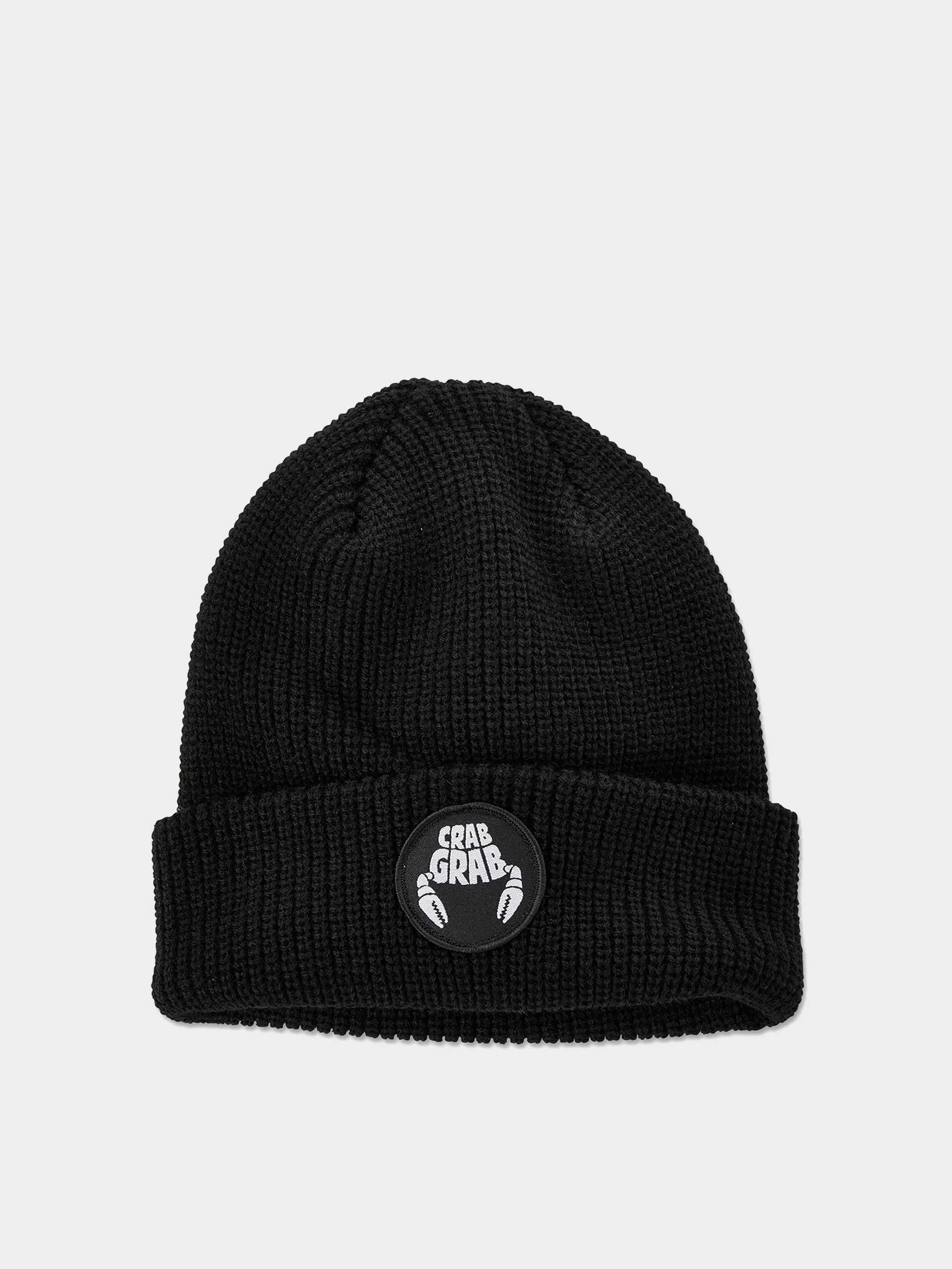 Шапка Crab Grab Circle Patch Beanie (black)