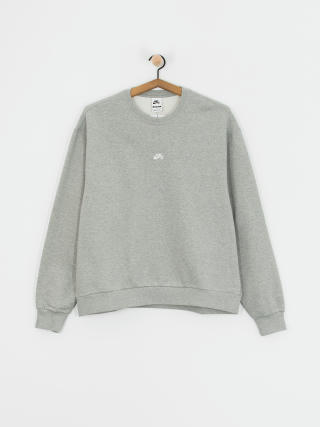 Суитшърт Nike SB Essential Logo Crew (dk grey heather/white)