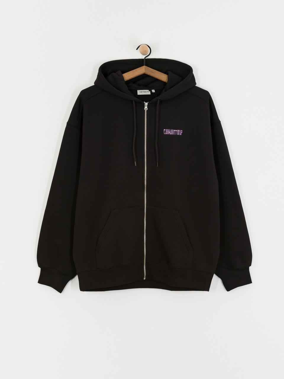 Суитшърт с качулка Carhartt WIP Think Tank ZHD (black/purple)