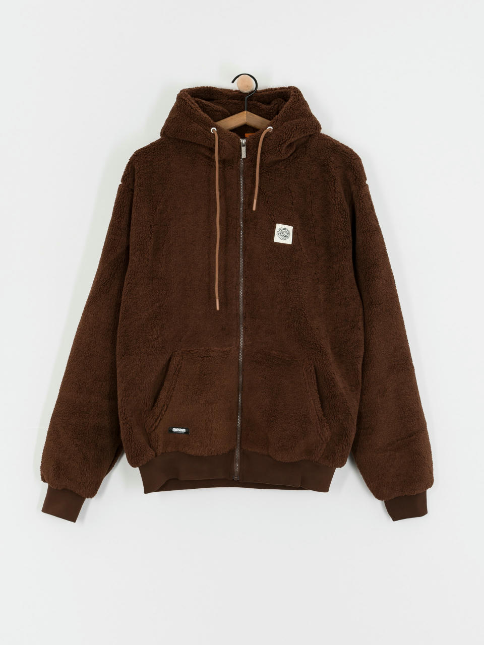 Яке MassDnm Patch Teddy Zip Hoody (brown)