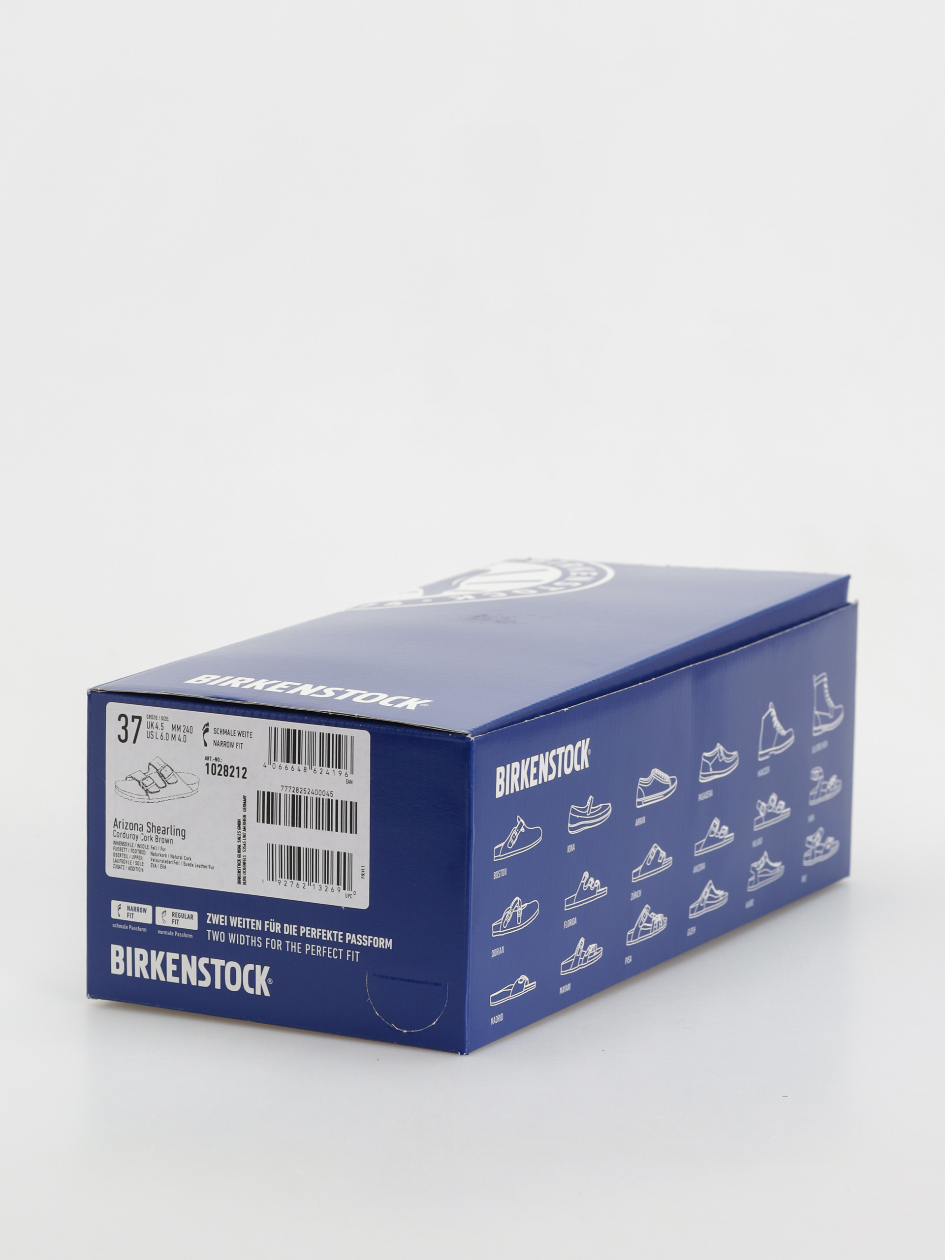 Чехли Birkenstock Arizona Fell Suede Leather Fur Narrow Wmn (corduroy cork brown)