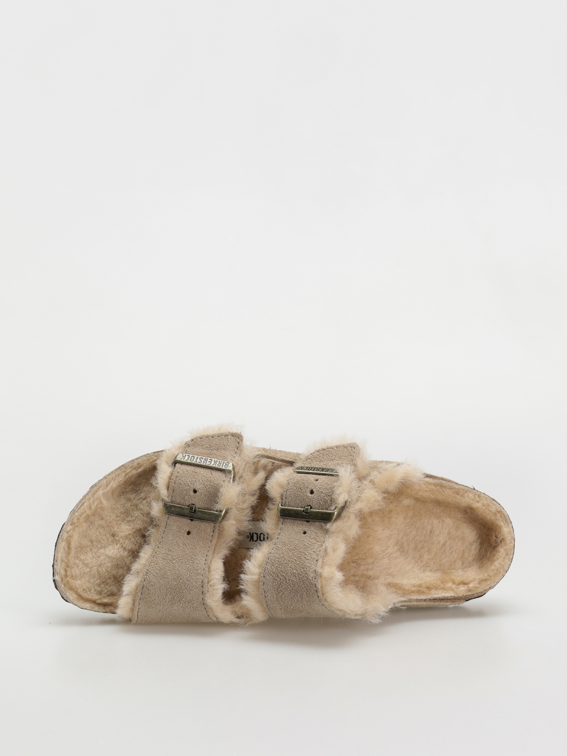 Чехли Birkenstock Arizona Shearling Suede Leather Fur Narrow Wmn (taupe)