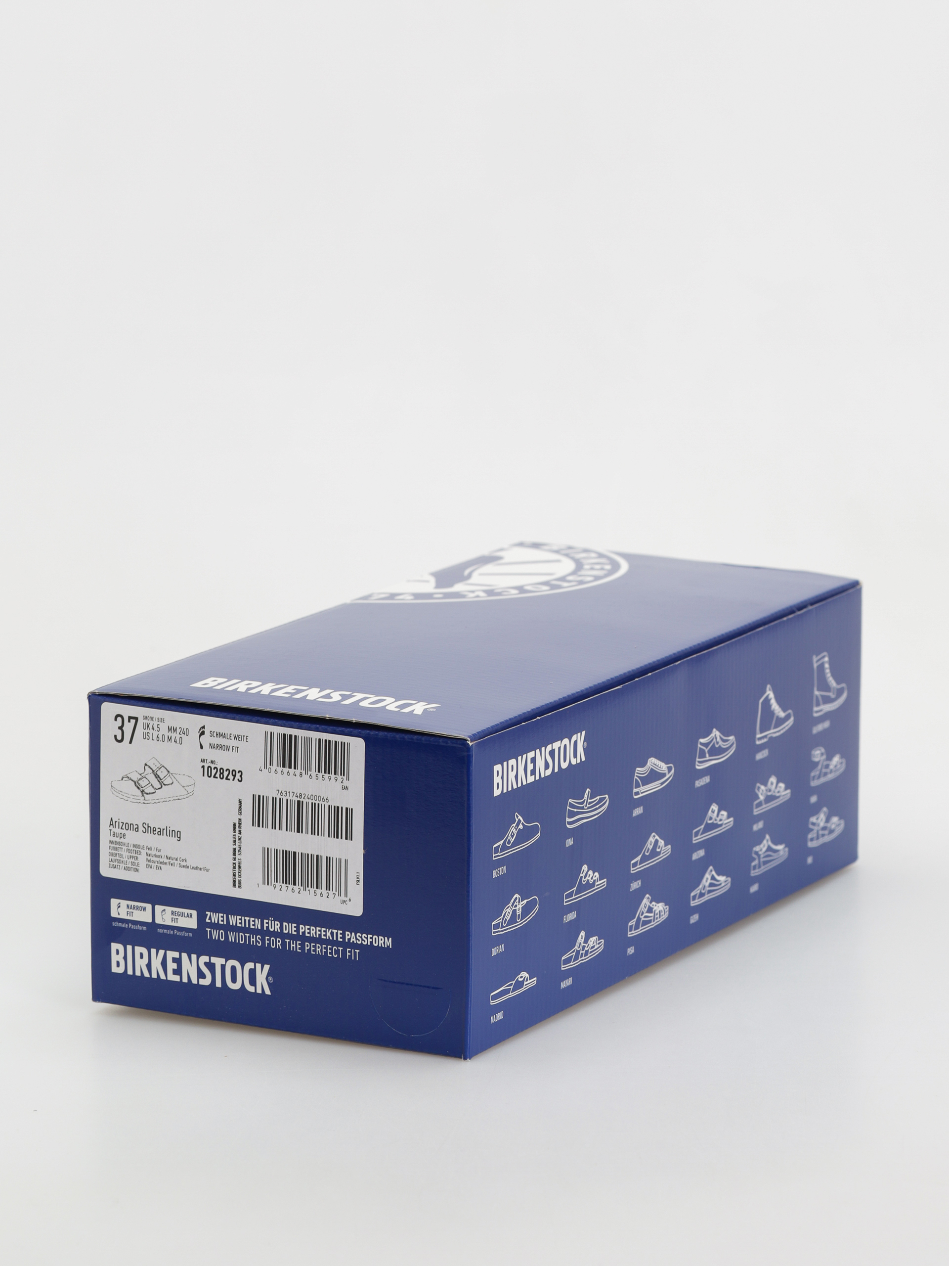 Чехли Birkenstock Arizona Shearling Suede Leather Fur Narrow Wmn (taupe)