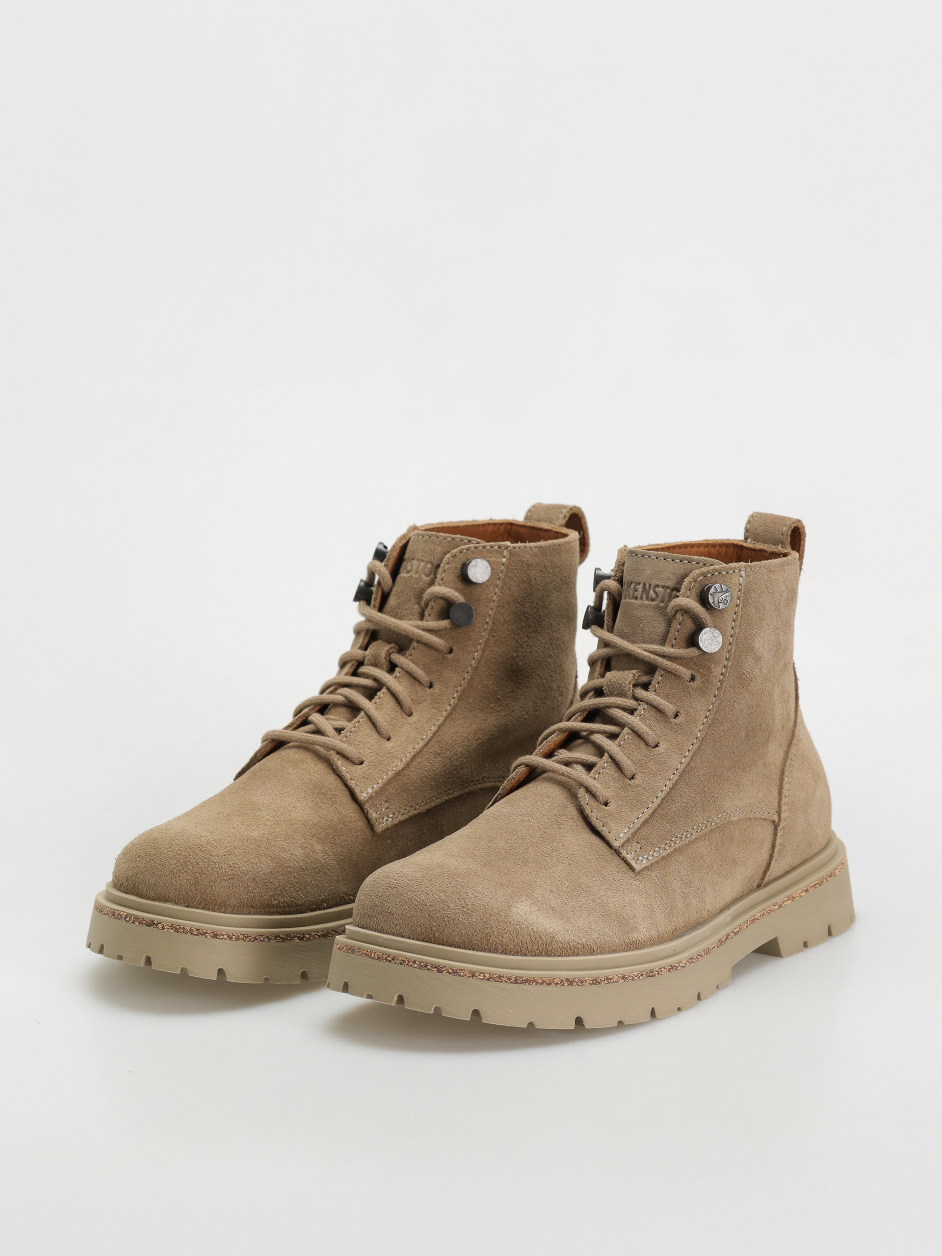 Обувки Birkenstock Highwood Lace Mid Suede Leather Narrow Wmn (taupe)