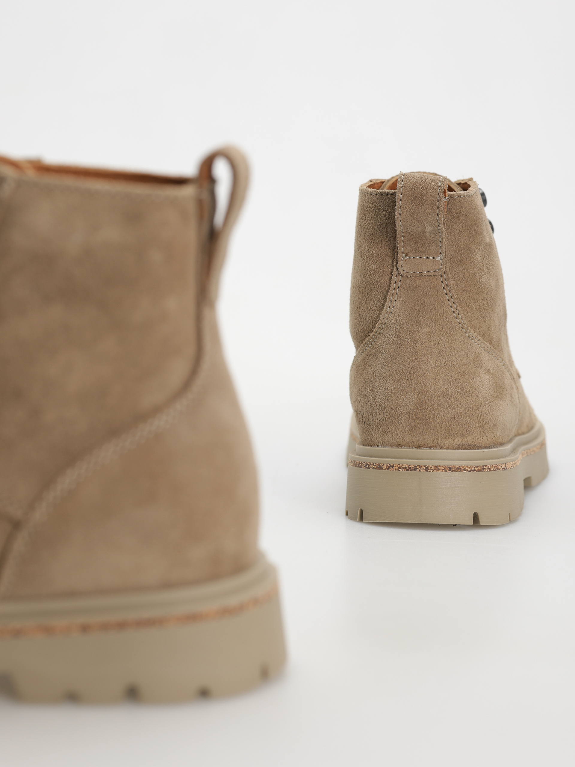 Обувки Birkenstock Highwood Lace Mid Suede Leather Narrow Wmn (taupe)