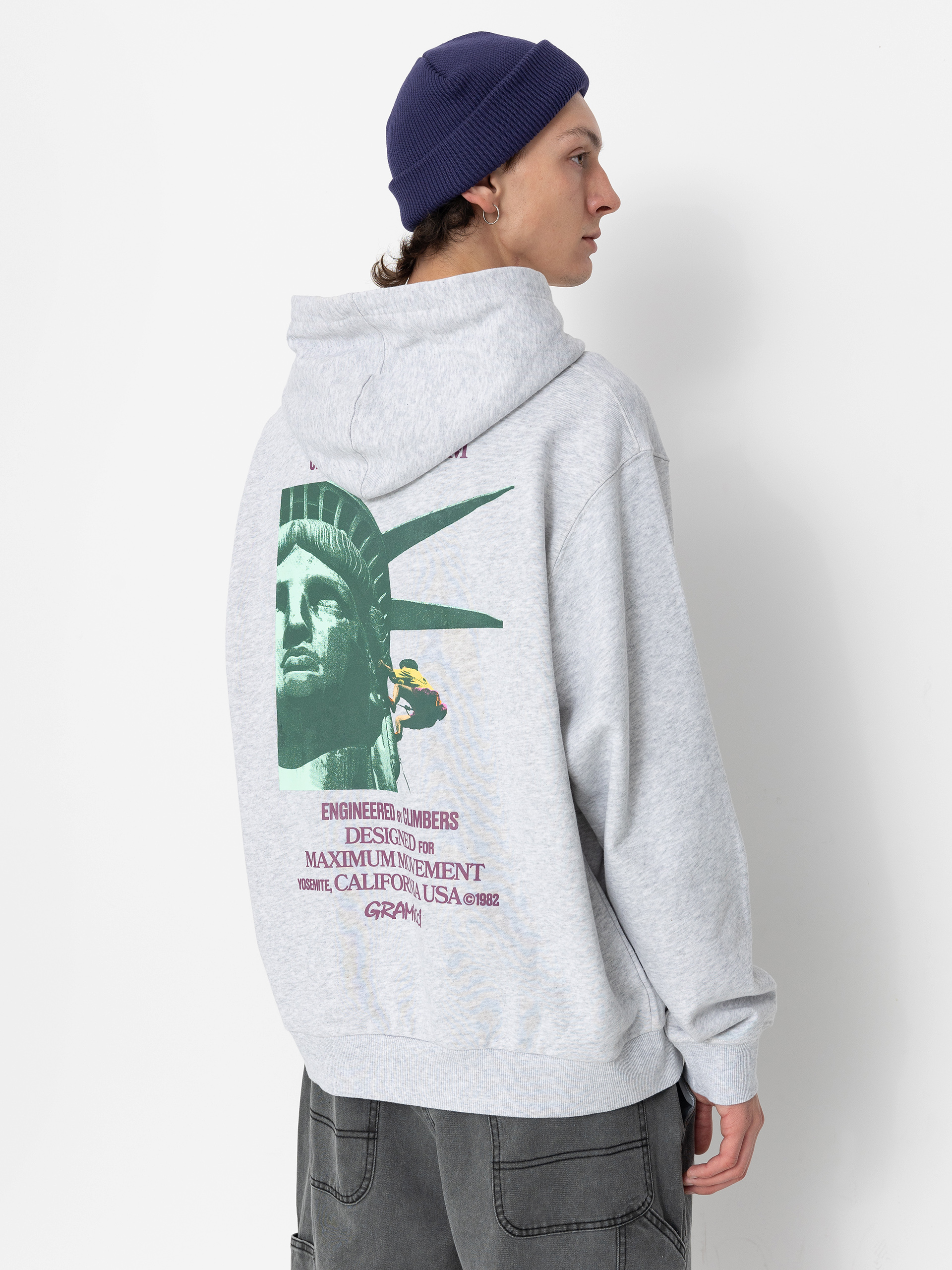 Суитшърт с качулка Gramicci Liberty HD (grey heather)