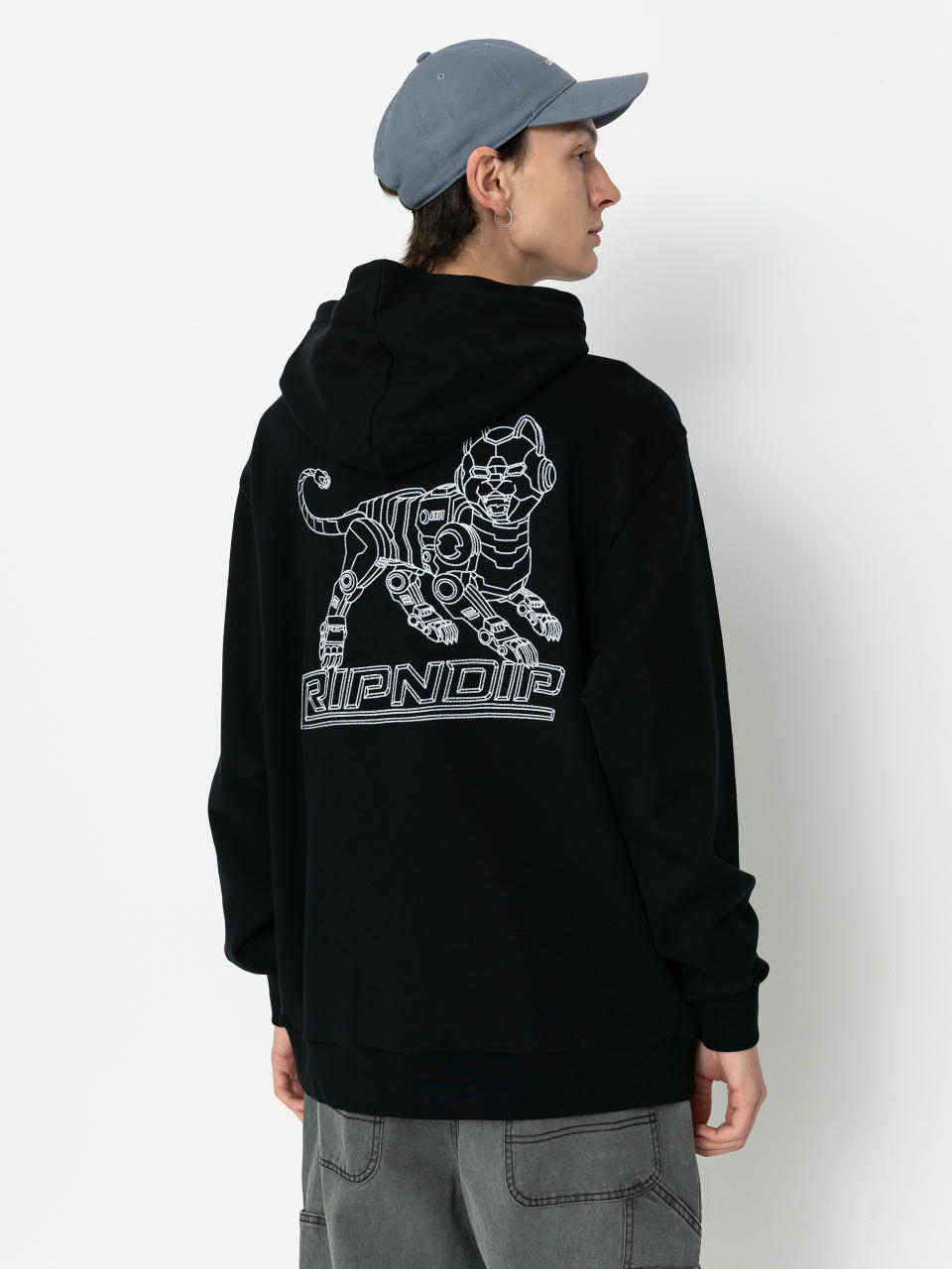 Суитшърт с качулка RipNDip Robo Nerm HD (black)