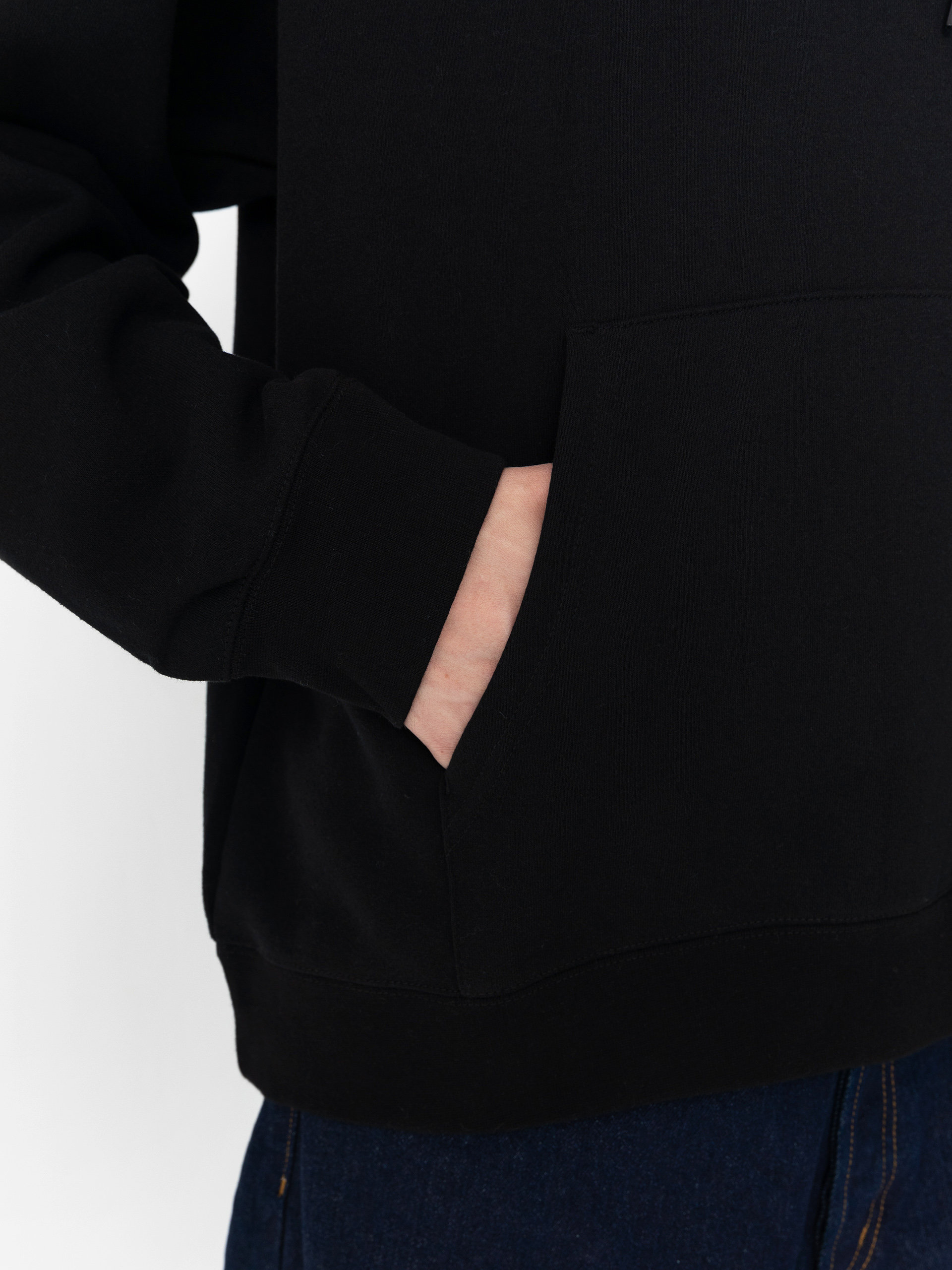 Суитшърт с качулка OBEY Quality Dissent HD (black)