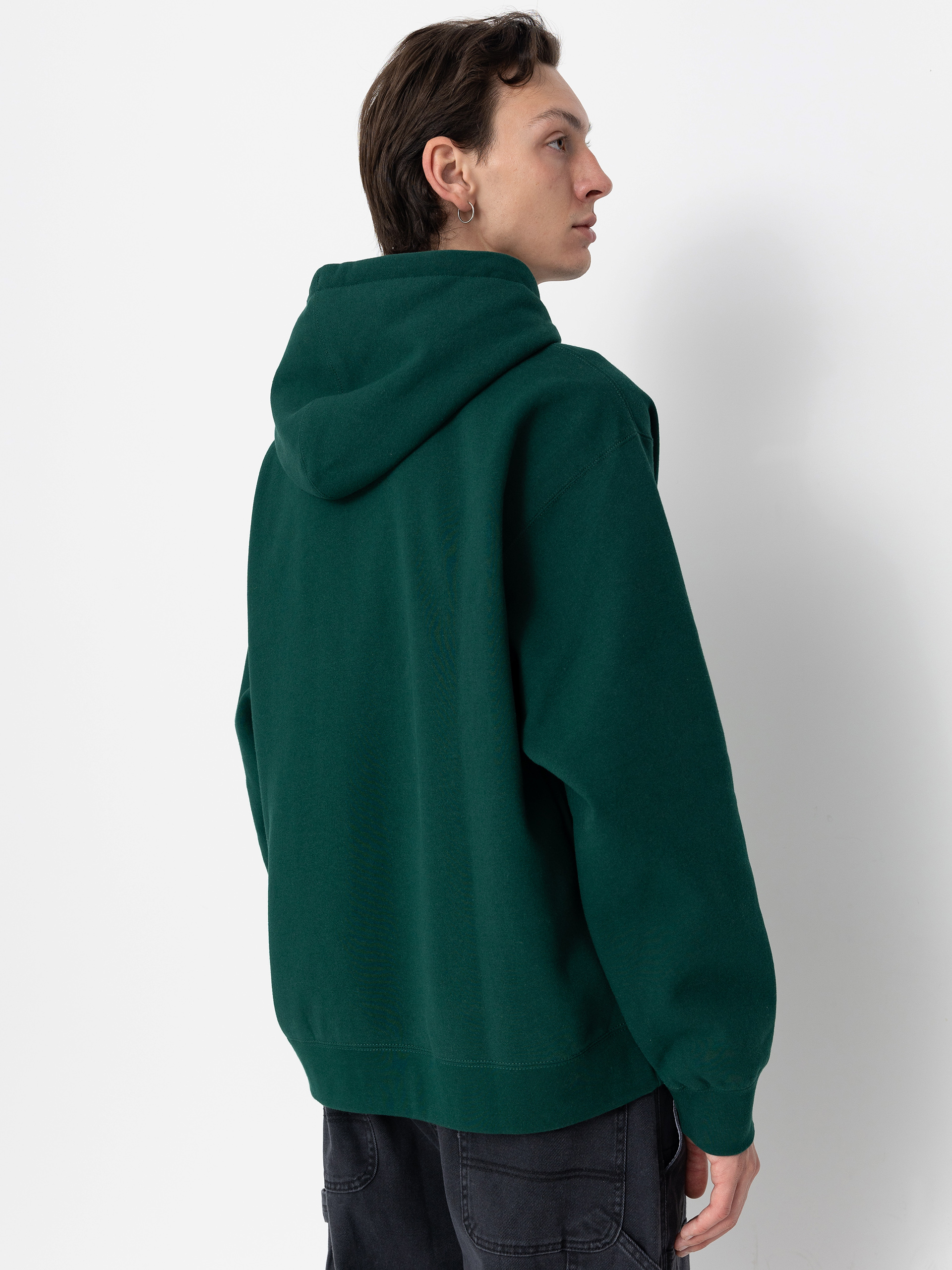 Суитшърт с качулка OBEY Quality Dissent HD (rain forest)