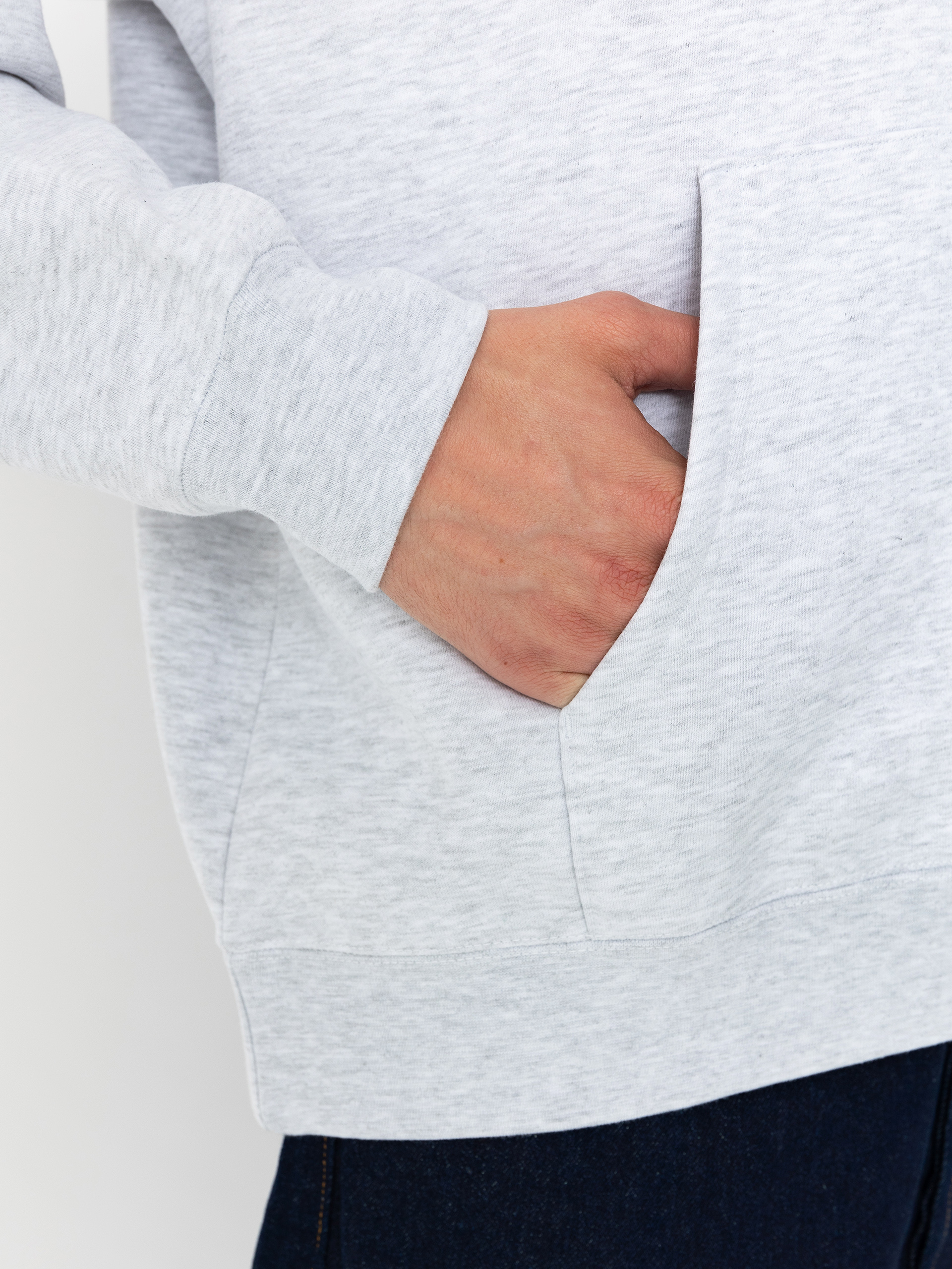 Суитшърт с качулка OBEY Rhythm HD (ash grey)