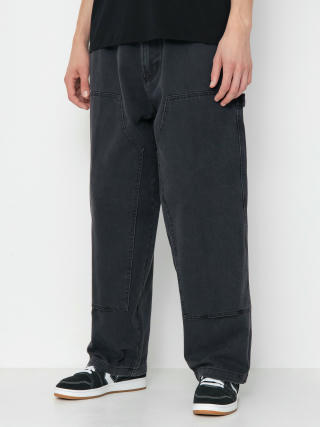 Панталони OBEY Bigwig Denim Carpenter (black faded wash)