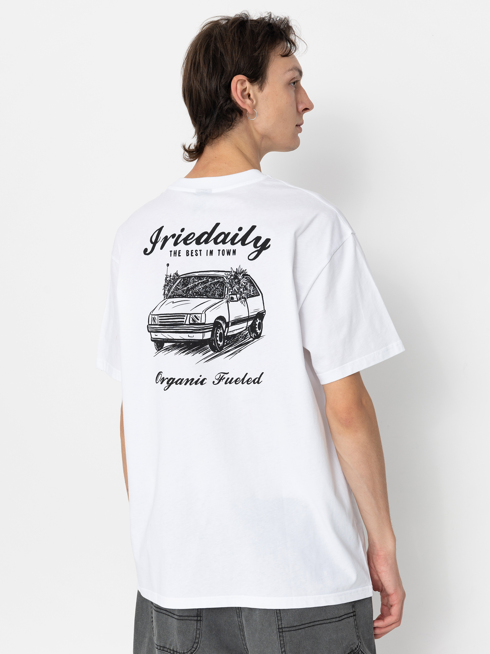 Тениска Iriedaily Organic Fueled (white)