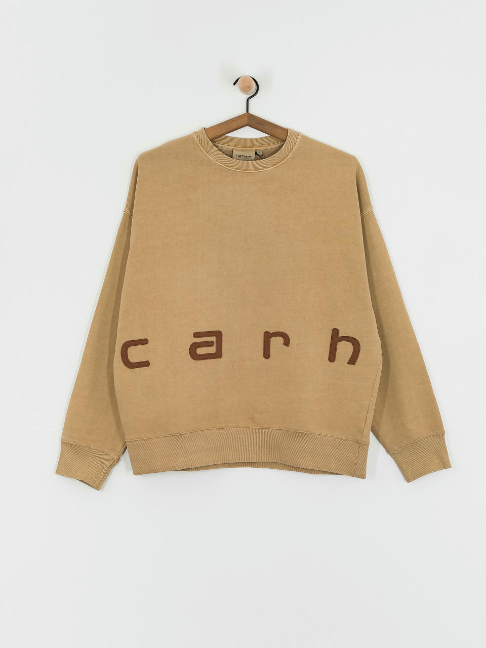 Суитшърт Carhartt WIP Felt Script (peanut/tobacco)