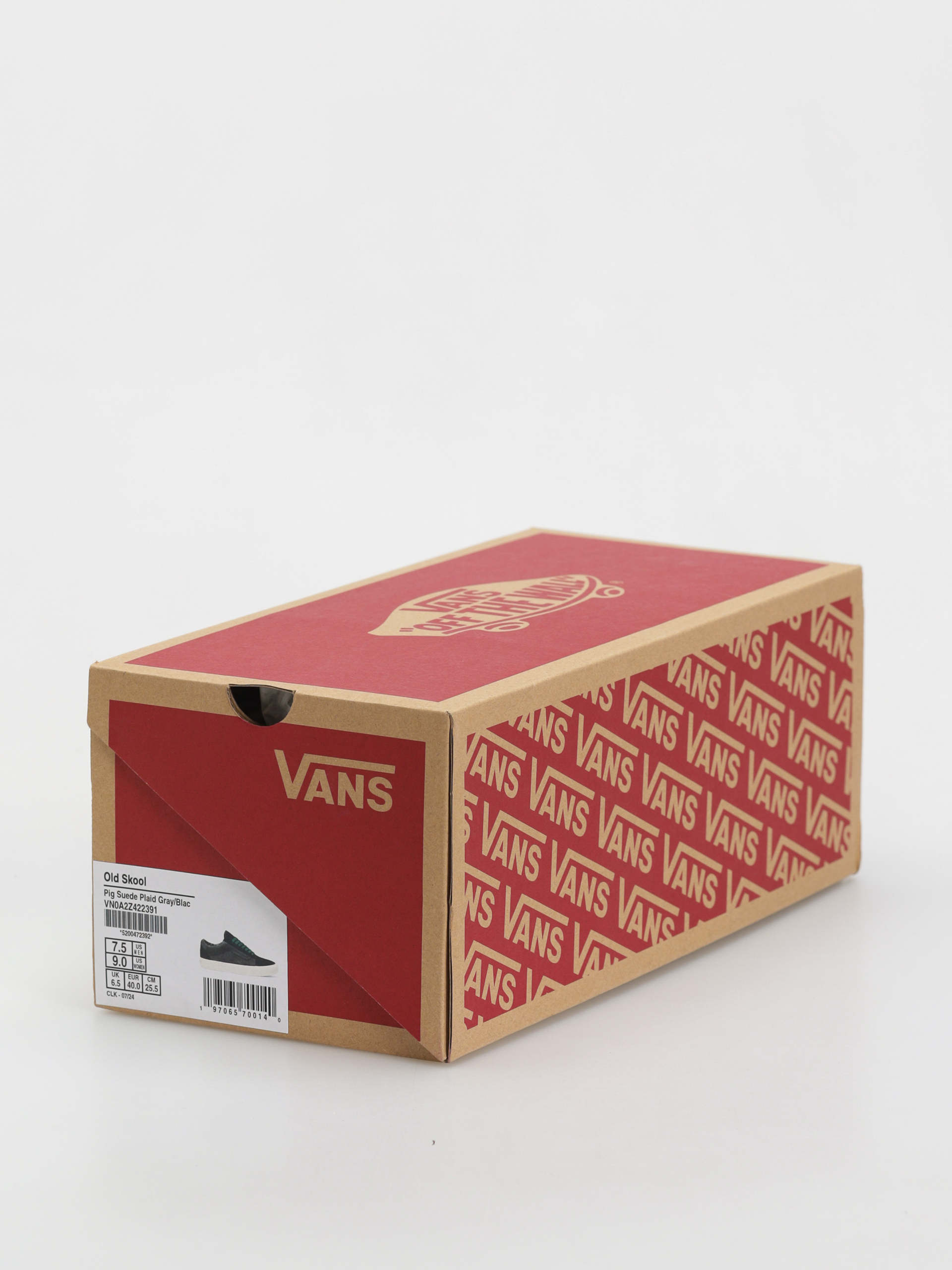 Обувки Vans Old Skool (pig suede plaid gray/black)