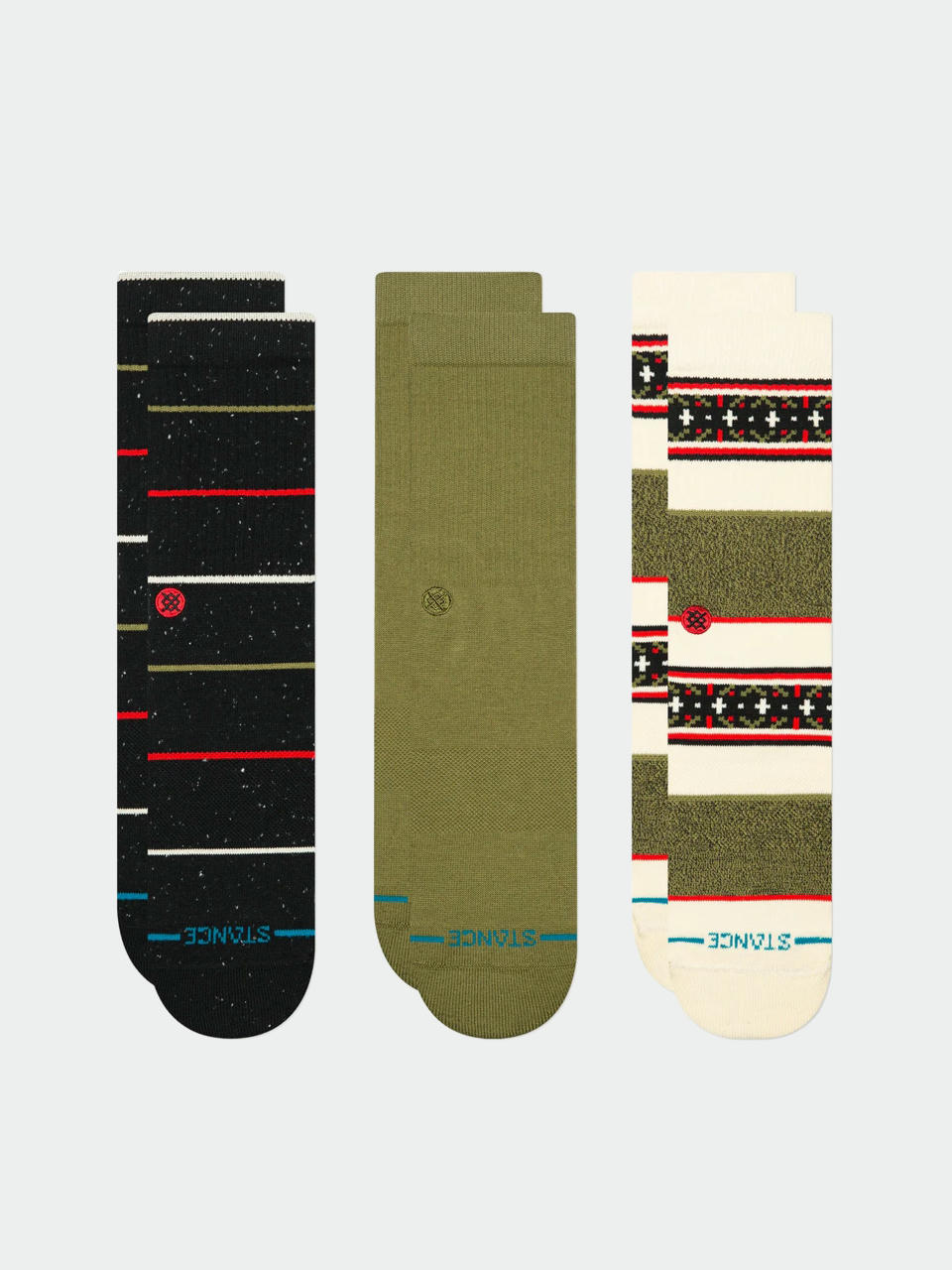 Чорапи Stance Greetings 3 Pack Crew (black)