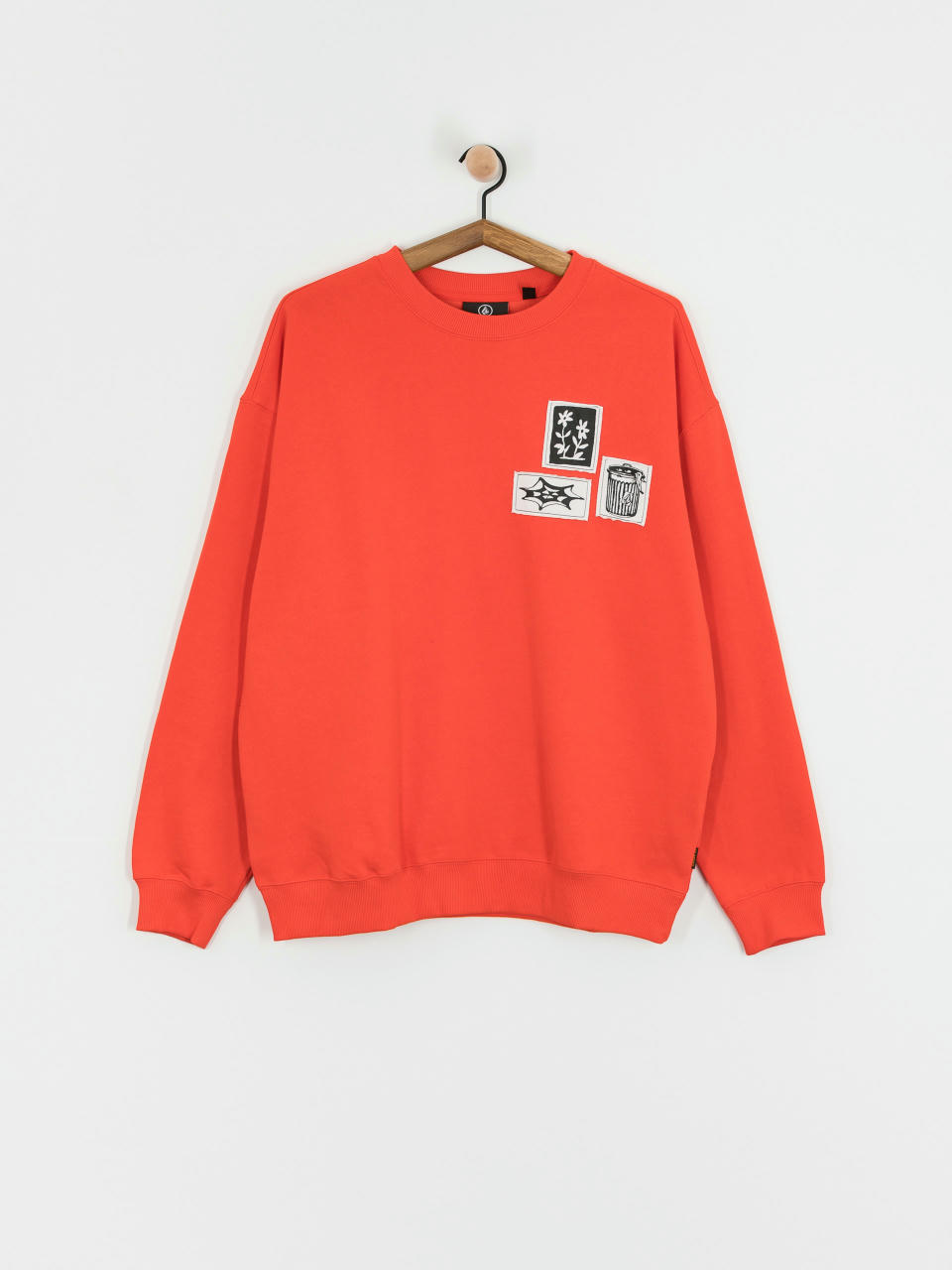 Суитшърт Volcom Fa Keutchi Crew (bright red)