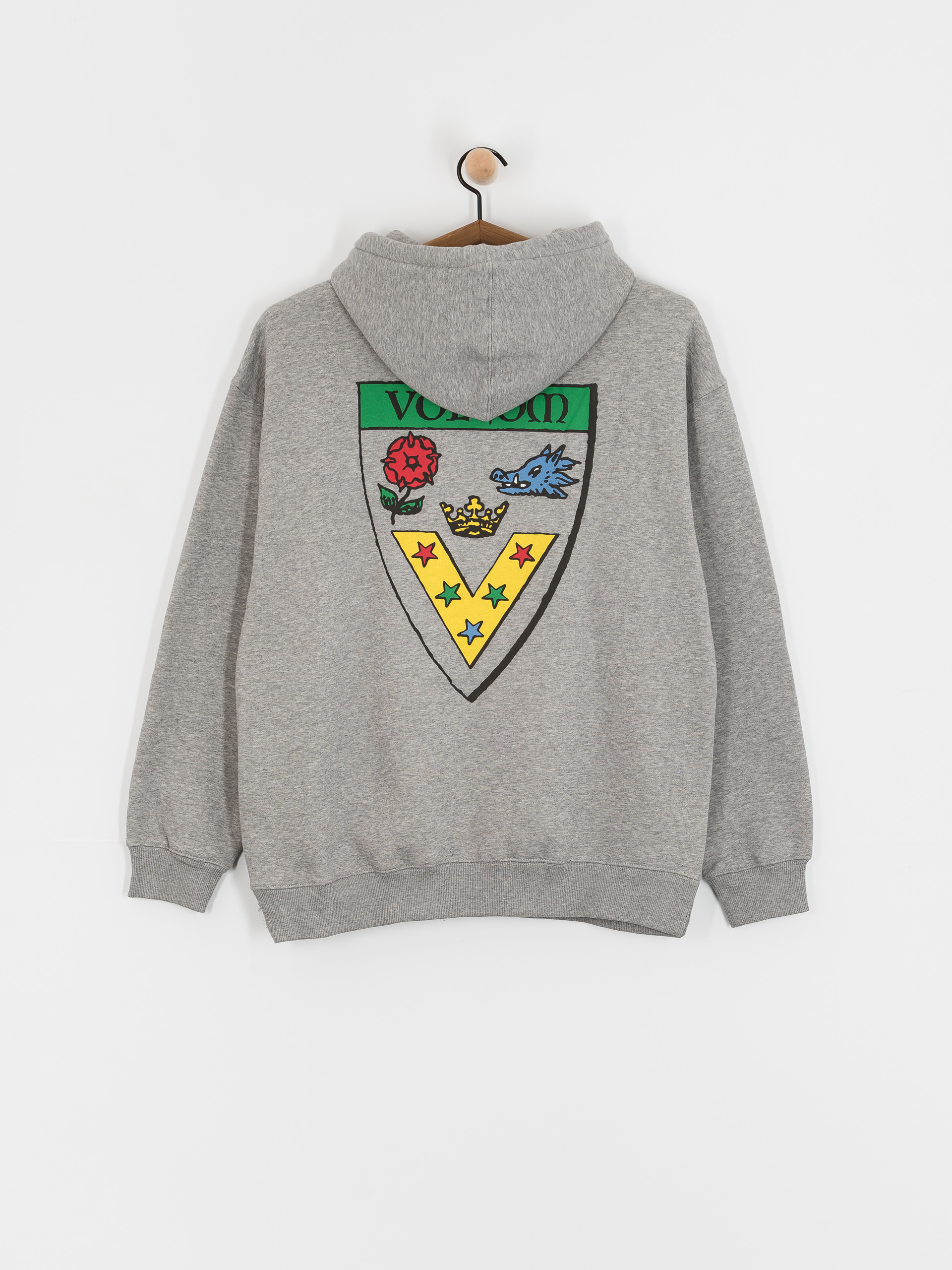 Суитшърт с качулка Volcom Fergadelic HD (heather grey)