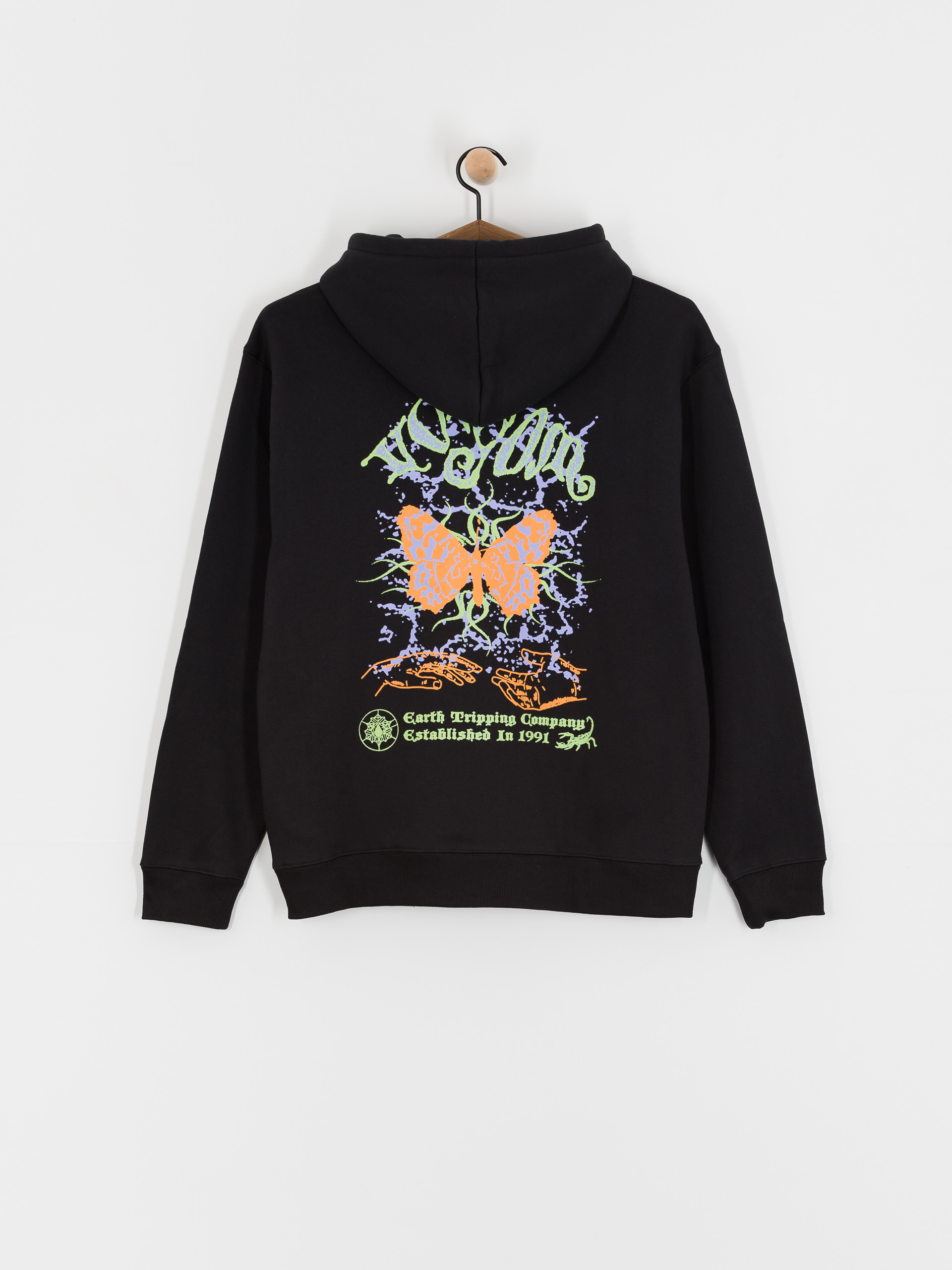 Суитшърт с качулка Volcom Noder HD (black combo)