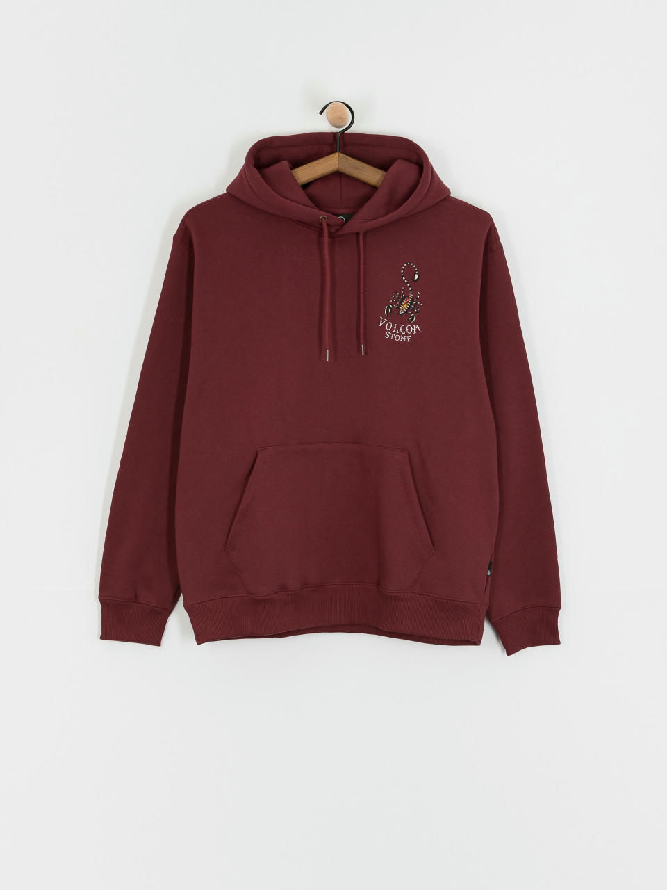 Суитшърт с качулка Volcom Lintell Classic HD (merlot)