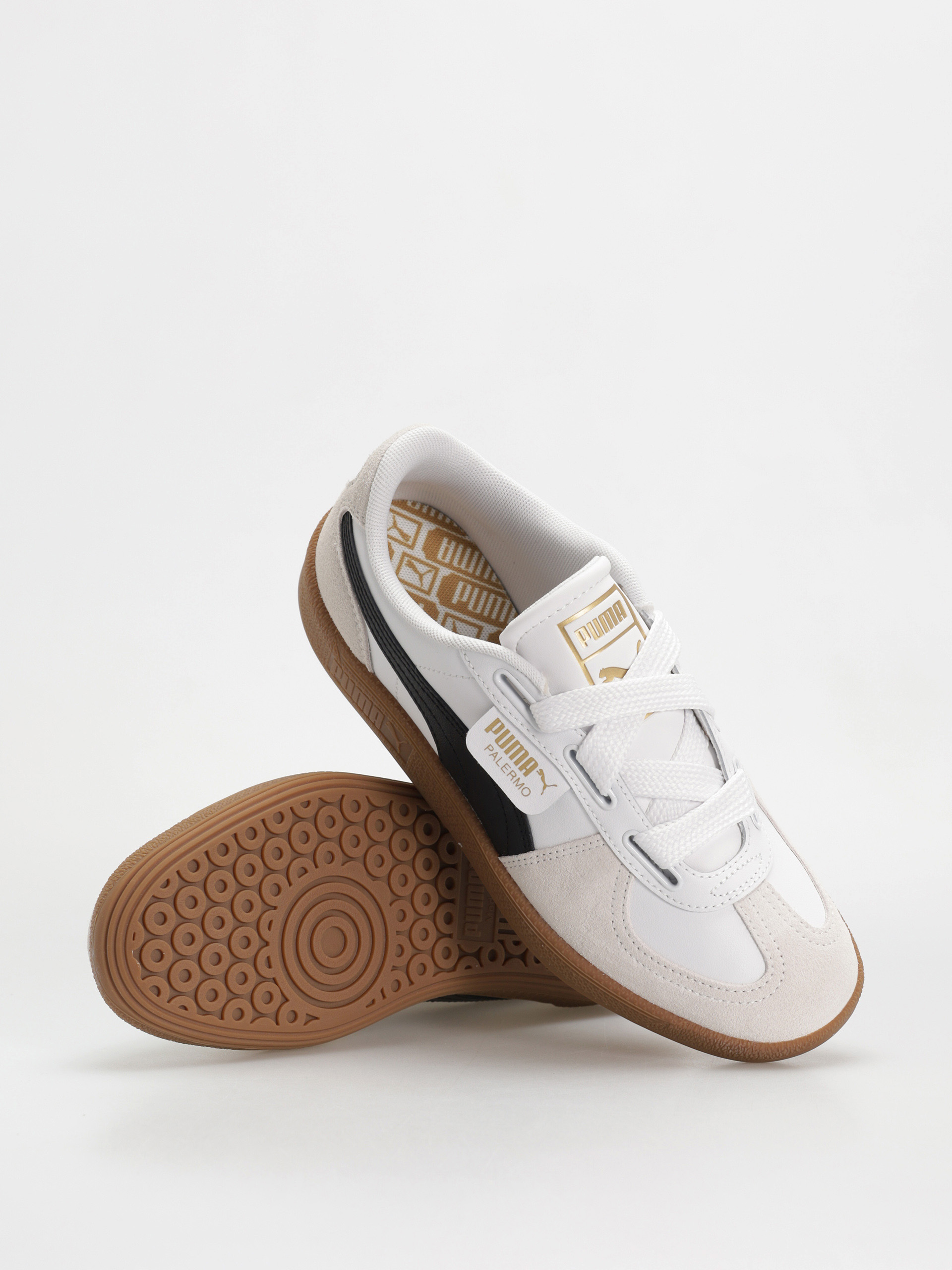 Обувки Puma Palermo Wide Lace SD (puma white puma black)