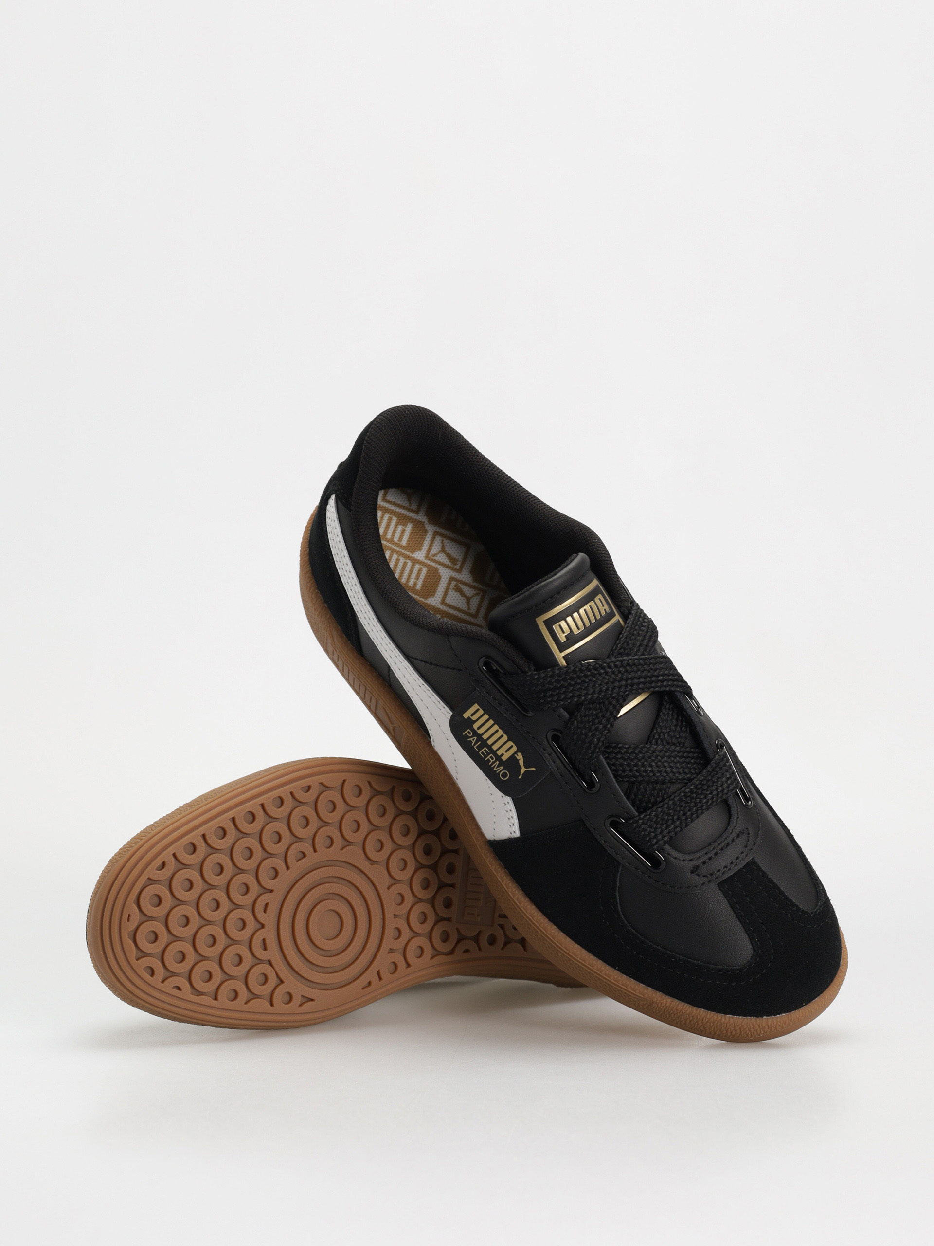 Обувки Puma Palermo Wide Lace SD (puma black puma white)