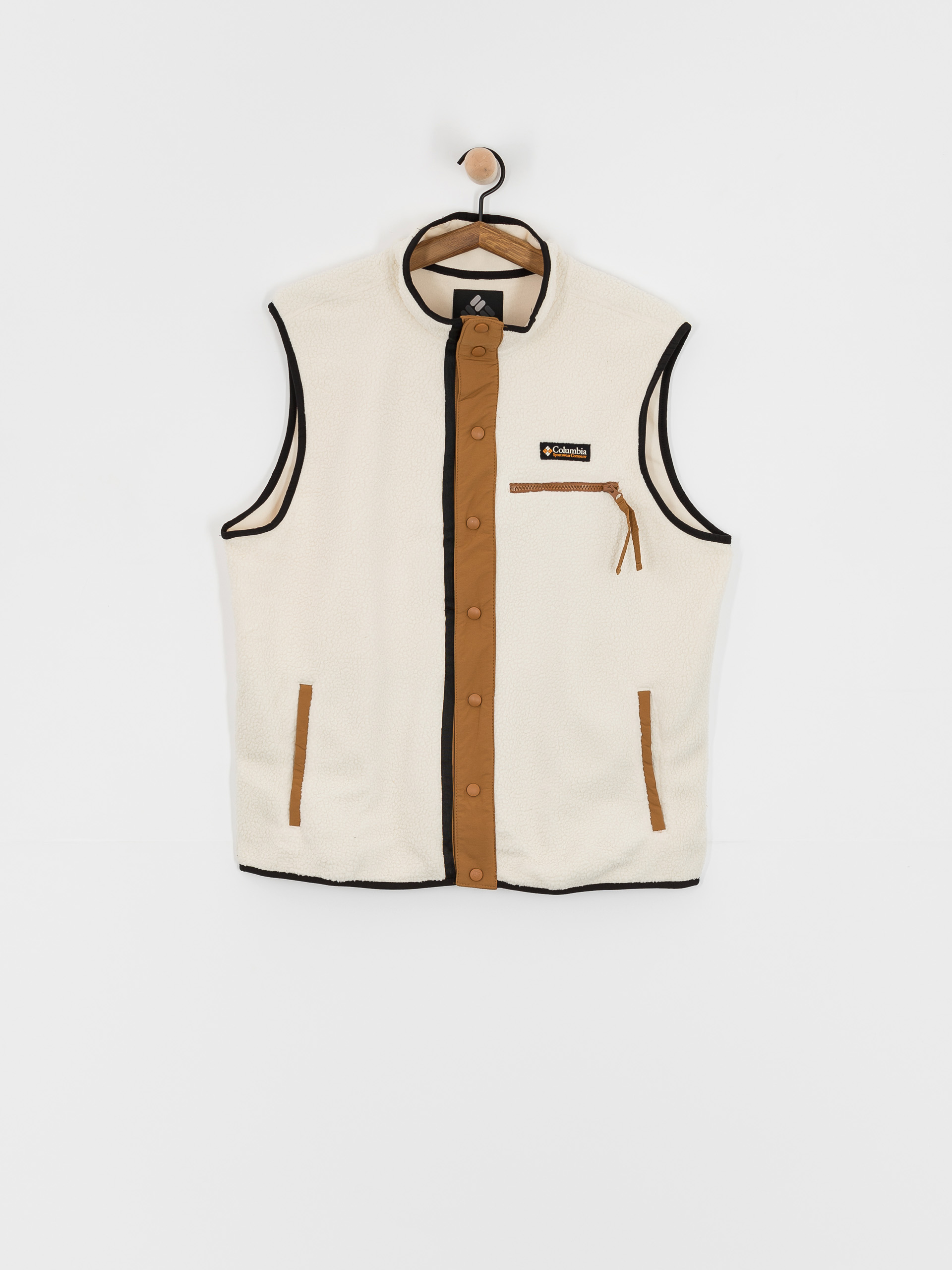 Мъжки Поларени суитшърт Columbia Helvetia II Vest (chalk)