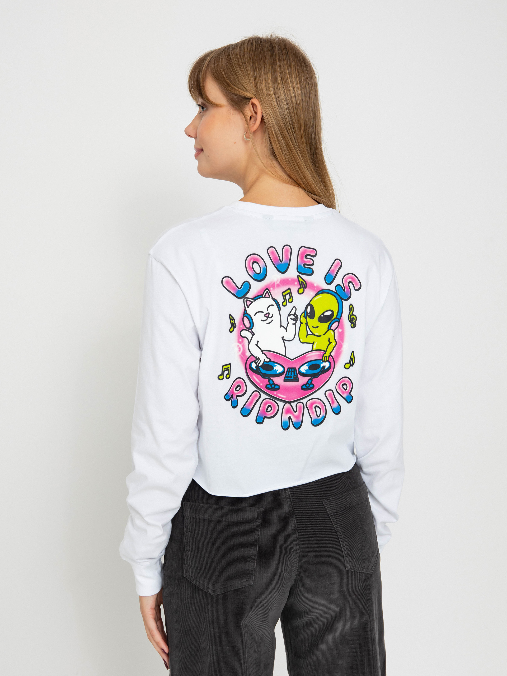 Блуза RipNDip Love Is Ripndip Cropped (white)