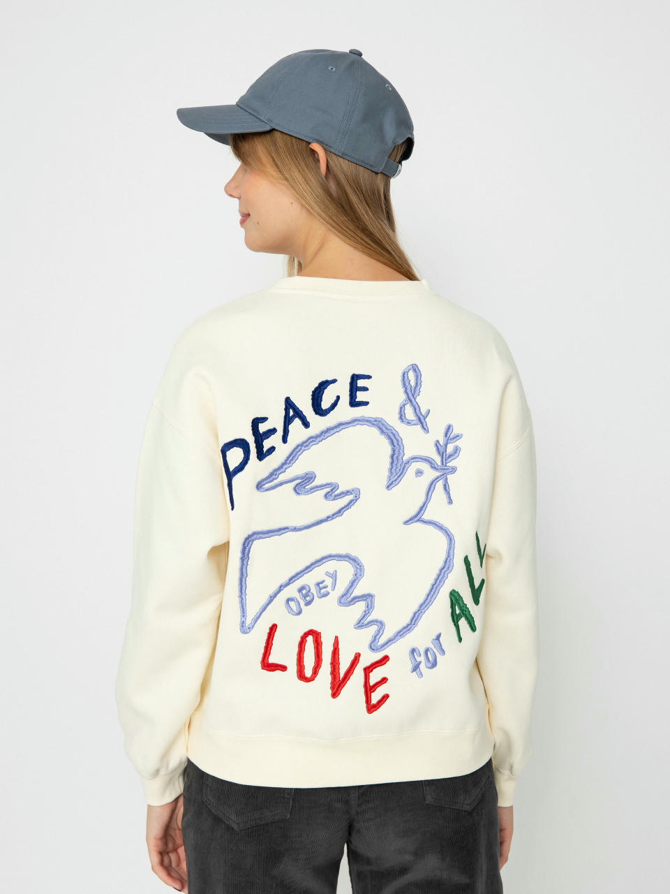 Суитшърт OBEY Peace Dove Wmn (unbleached)