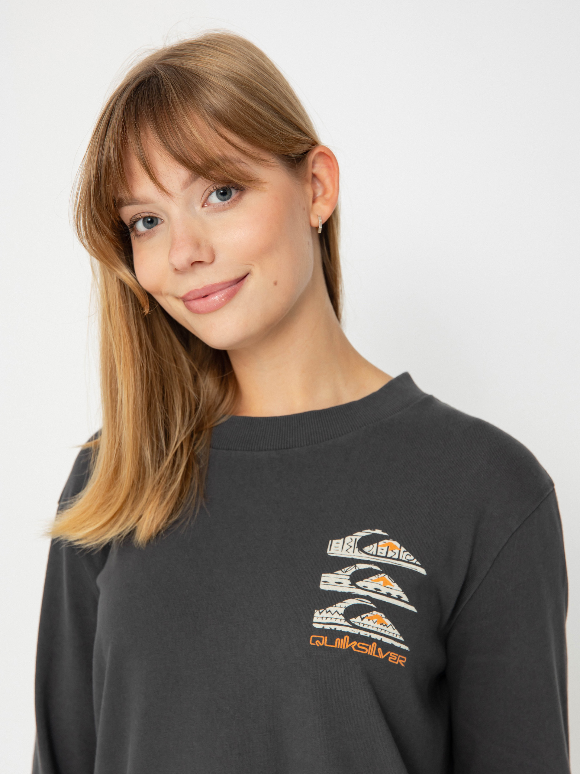 Блуза Quiksilver Uni Ls Tee Dress Wmn (tarmac)
