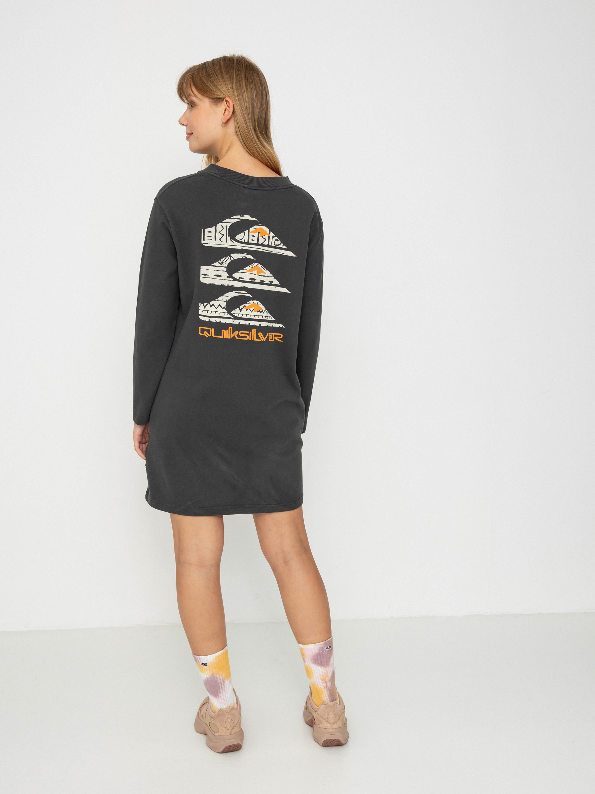 Блуза Quiksilver Uni Ls Tee Dress Wmn (tarmac)