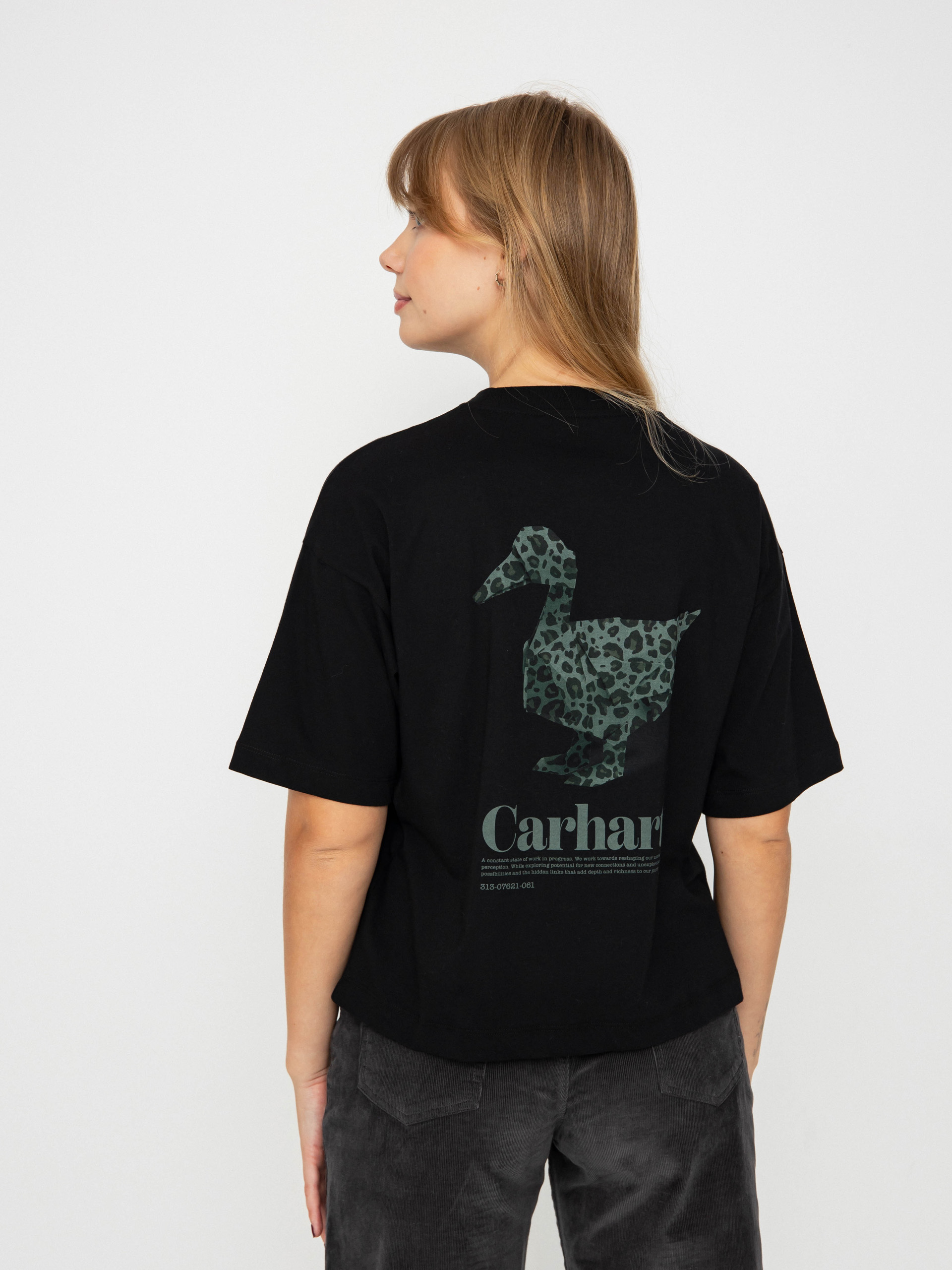 Тениска Carhartt WIP Fold Leo Wmn (black)