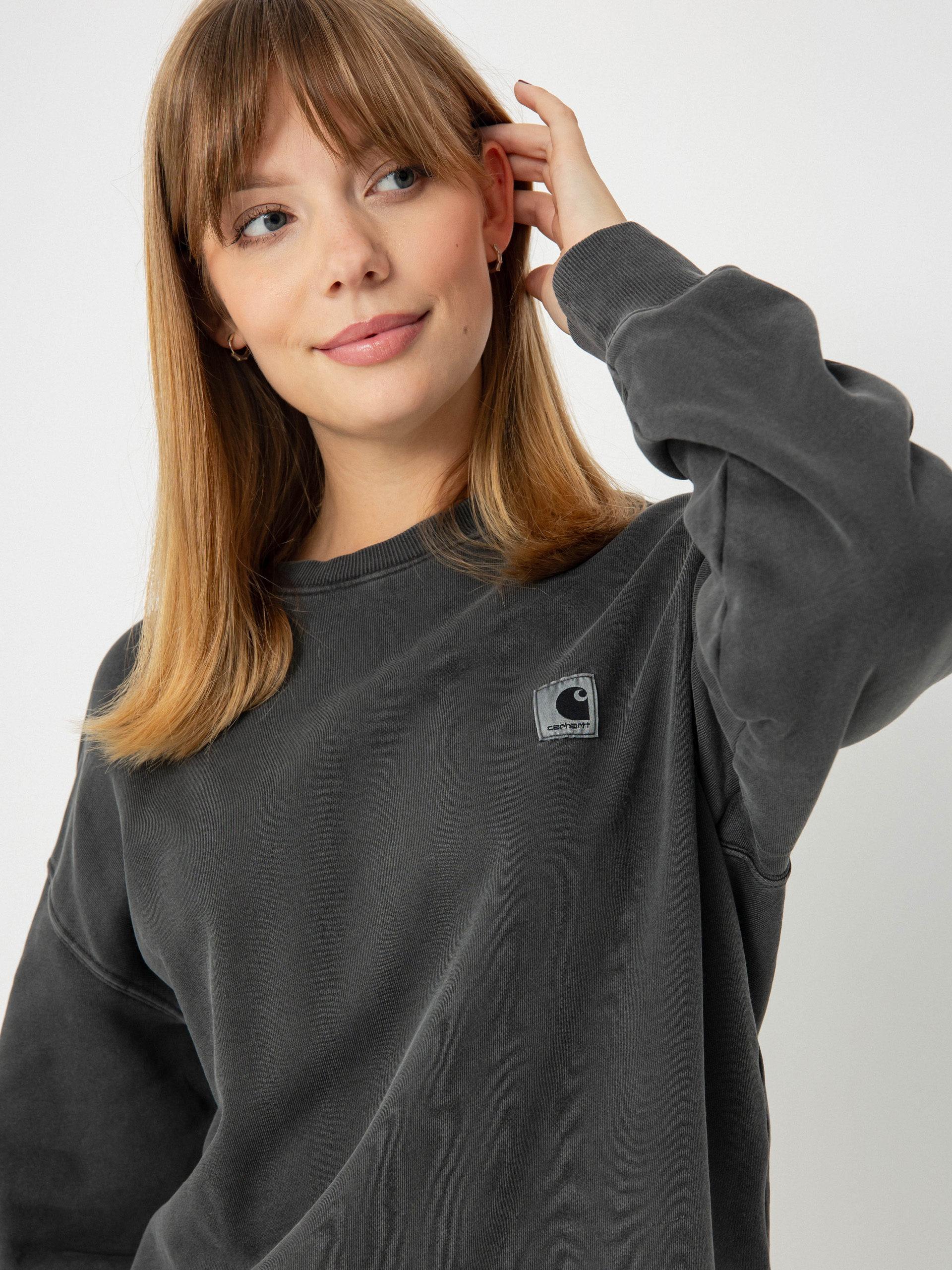 Суитшърт Carhartt WIP Nelson Wmn (graphite)