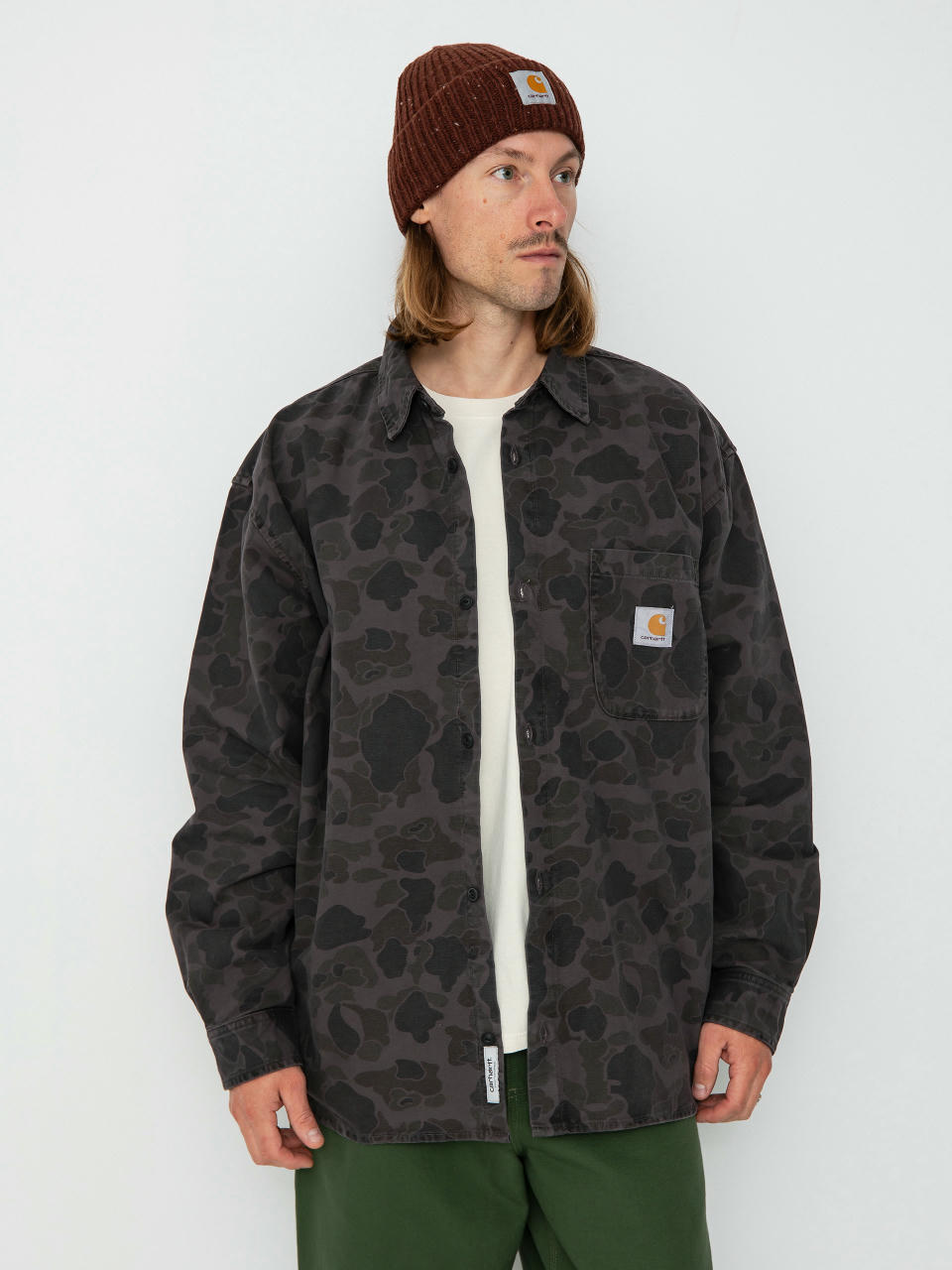 Риза Carhartt WIP Duck (camo duck/green/graphite)