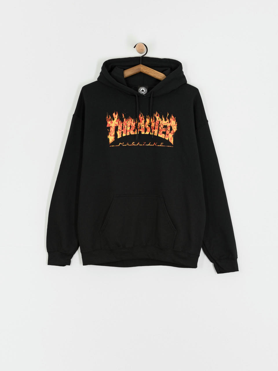 Суитшърт с качулка Thrasher Inferno HD (black)