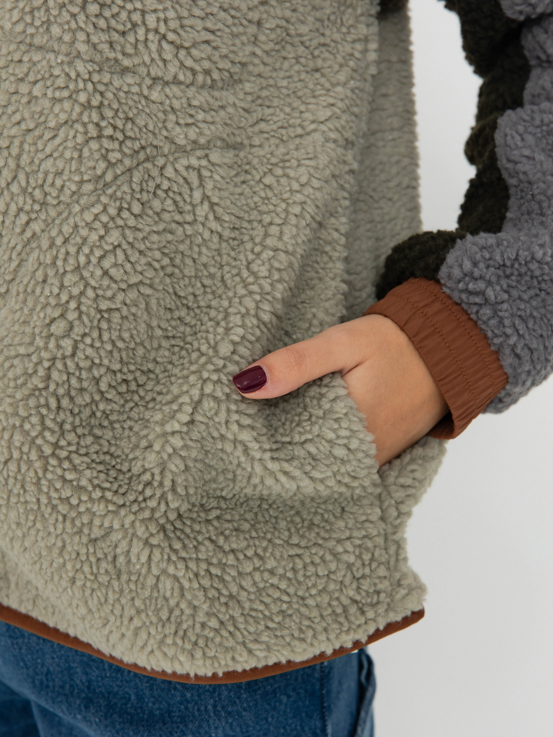 Поларени суитшърт Kavu Pinesdale (verde canyon)