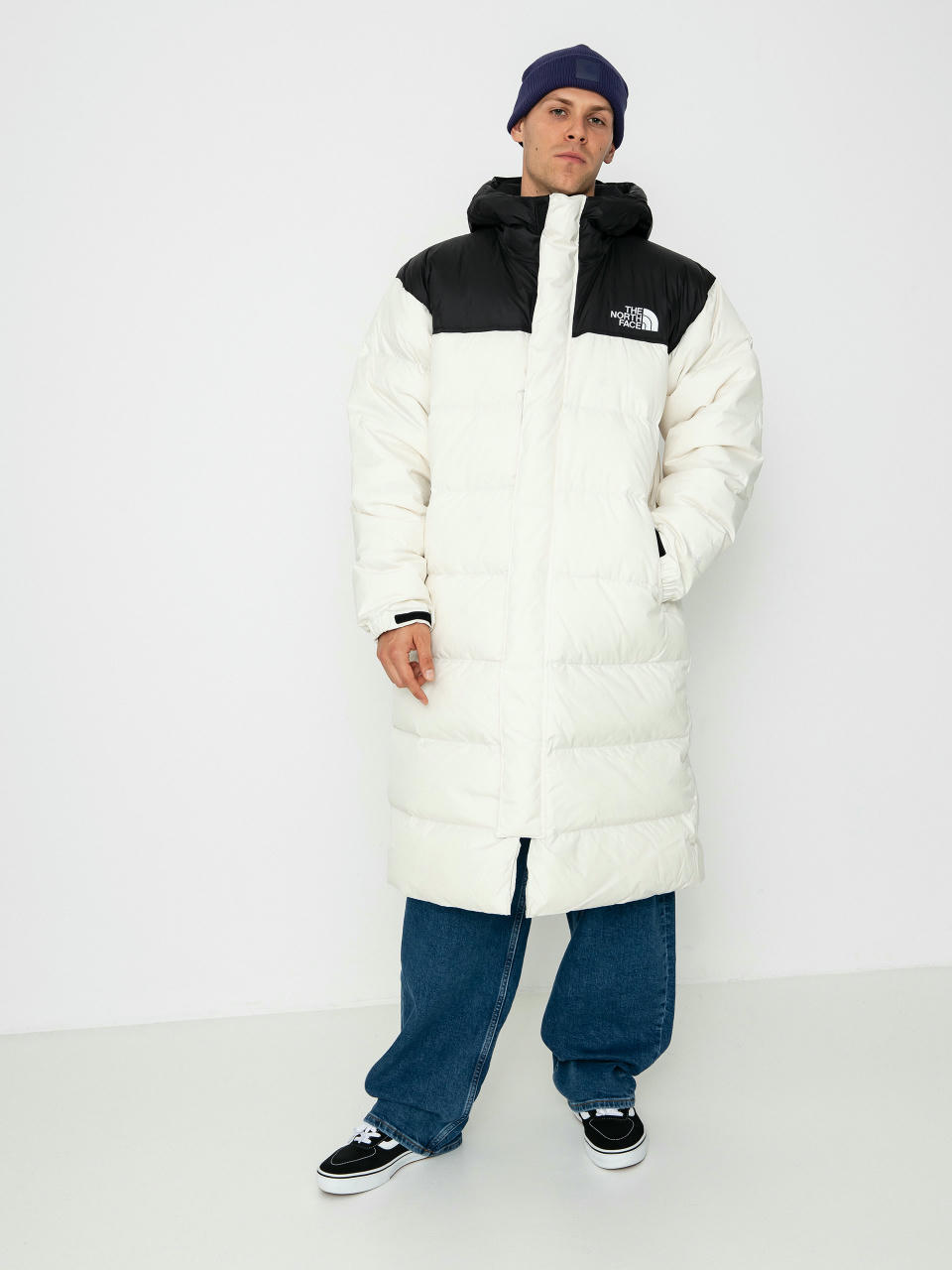 Яке The North Face Nuptse Parka (white dune/tnf black)