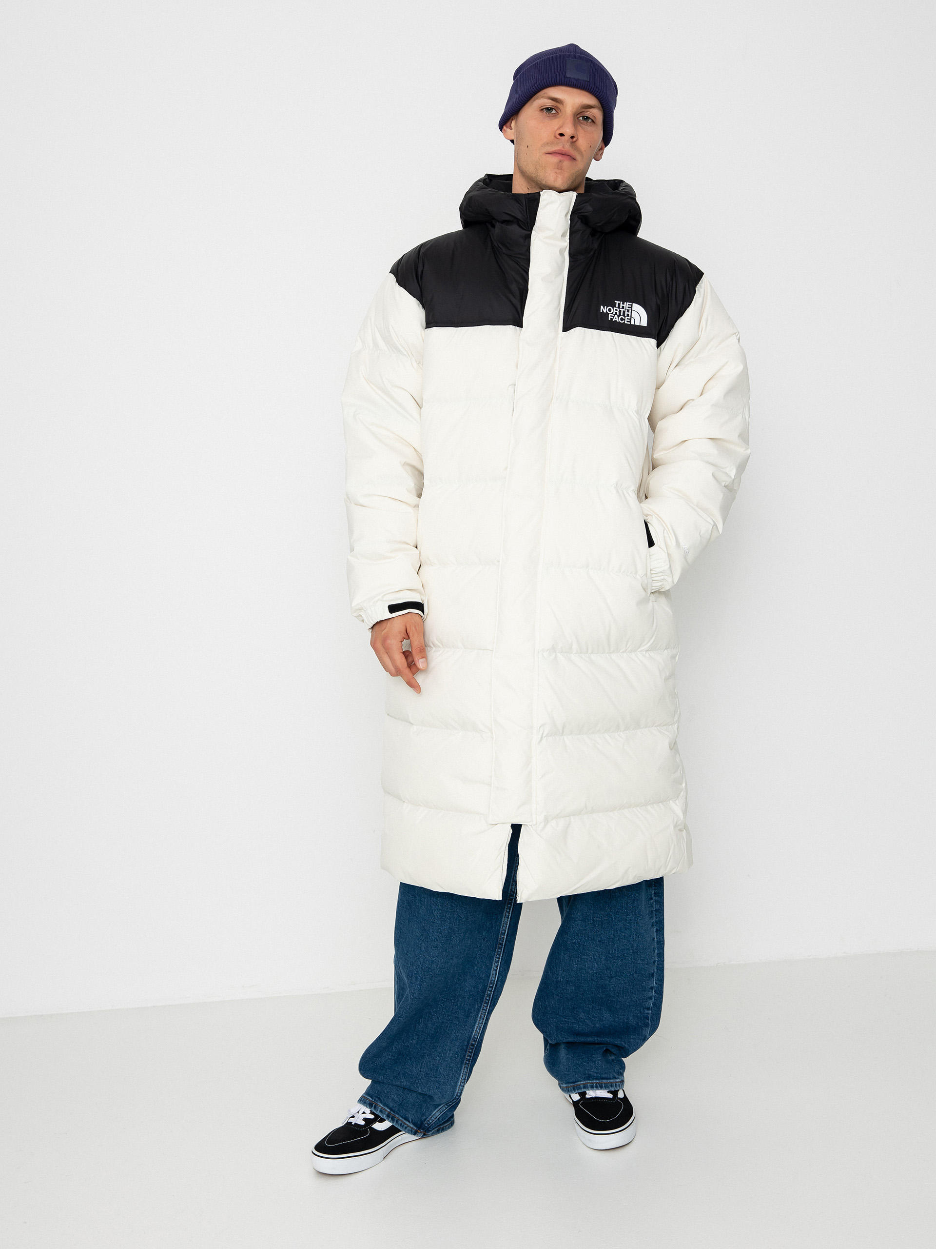 Яке The North Face Nuptse Parka (white dune/tnf black)