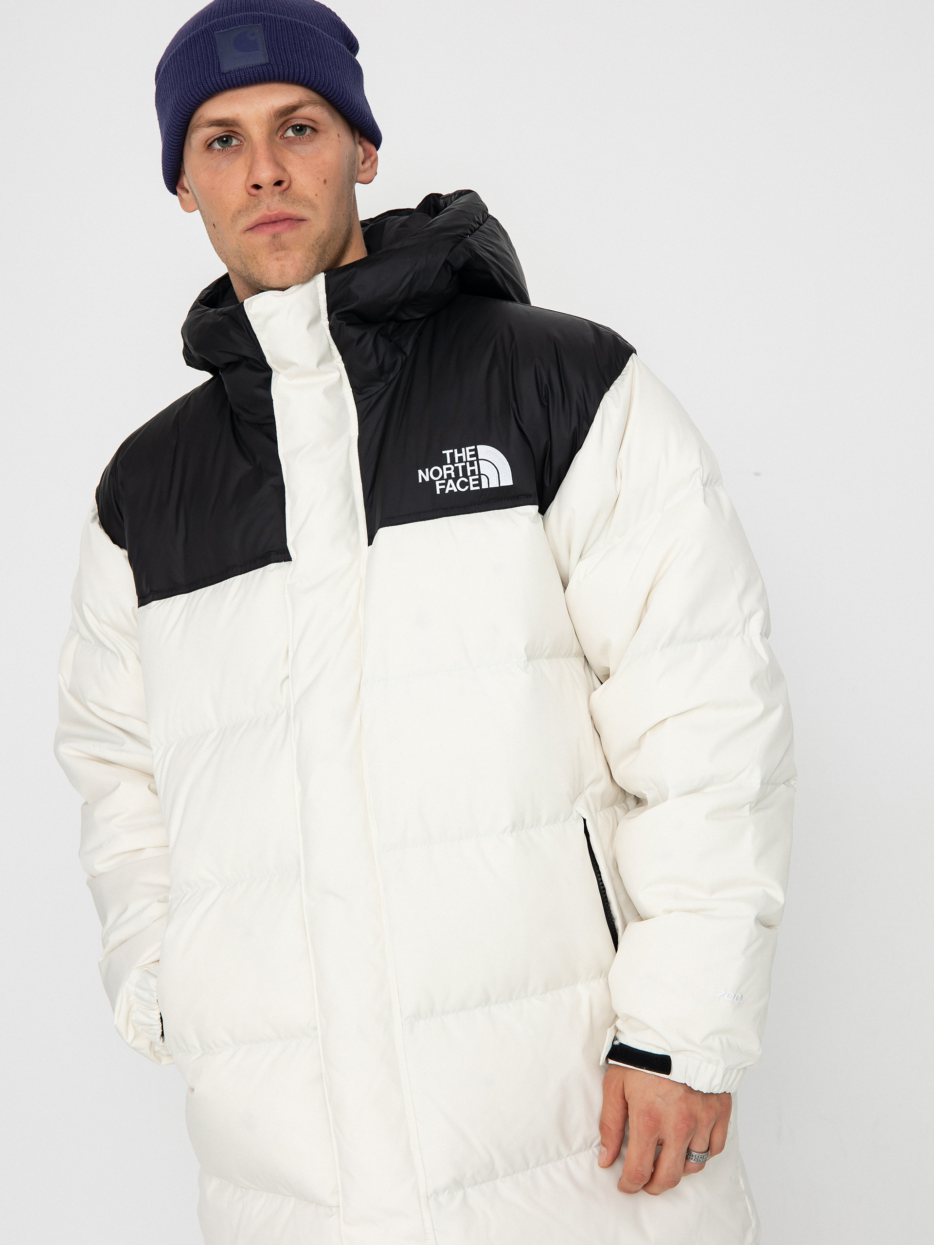 Яке The North Face Nuptse Parka (white dune/tnf black)