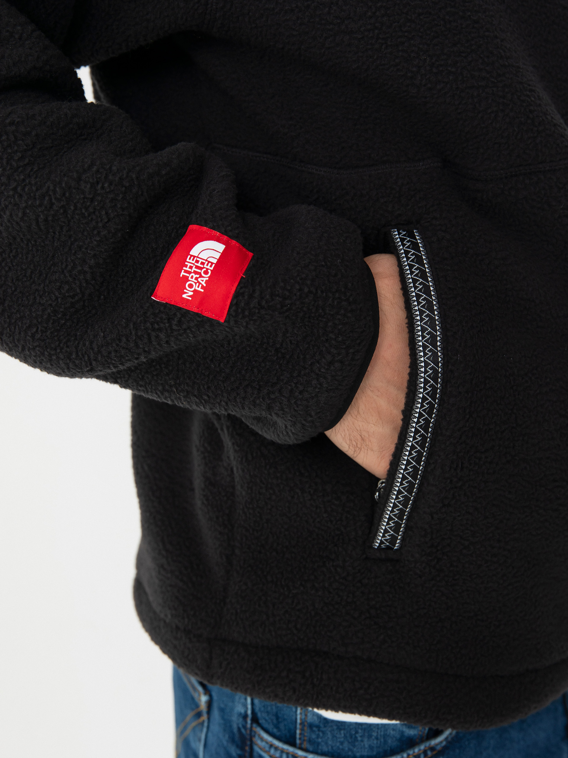 Мъжки Поларени суитшърт The North Face Tnf Fleeski FZ (tnf black)