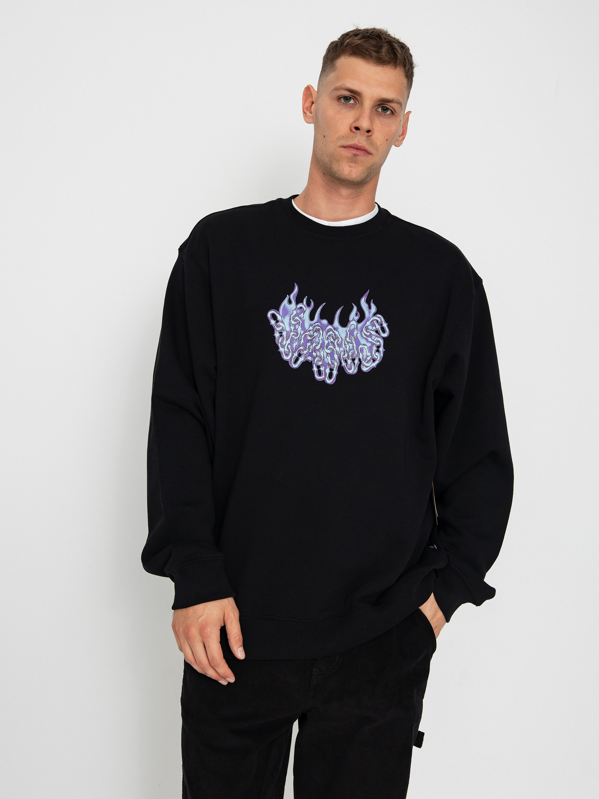 Суитшърт Vans Hot Links Loose Crew (black)