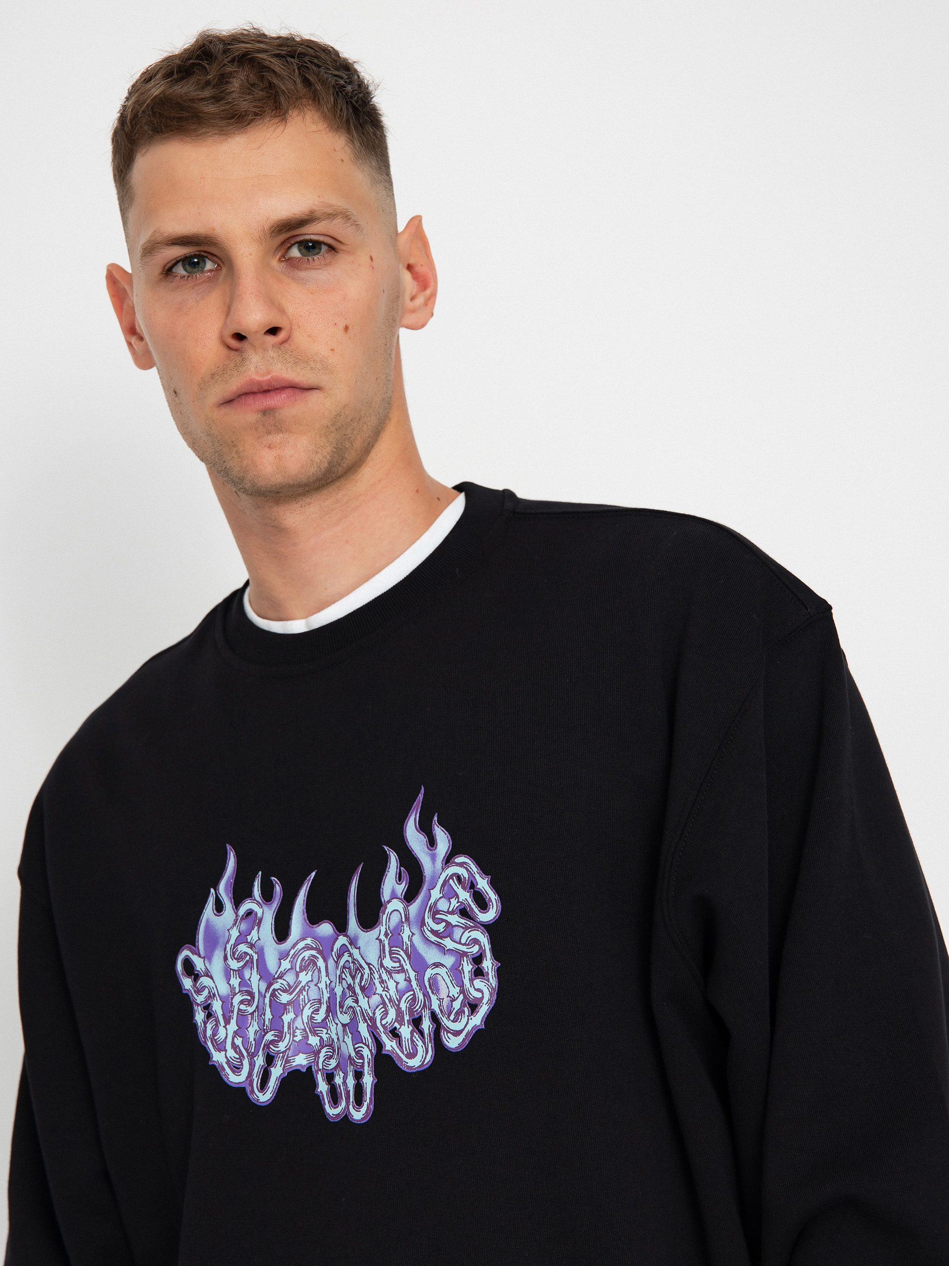 Суитшърт Vans Hot Links Loose Crew (black)