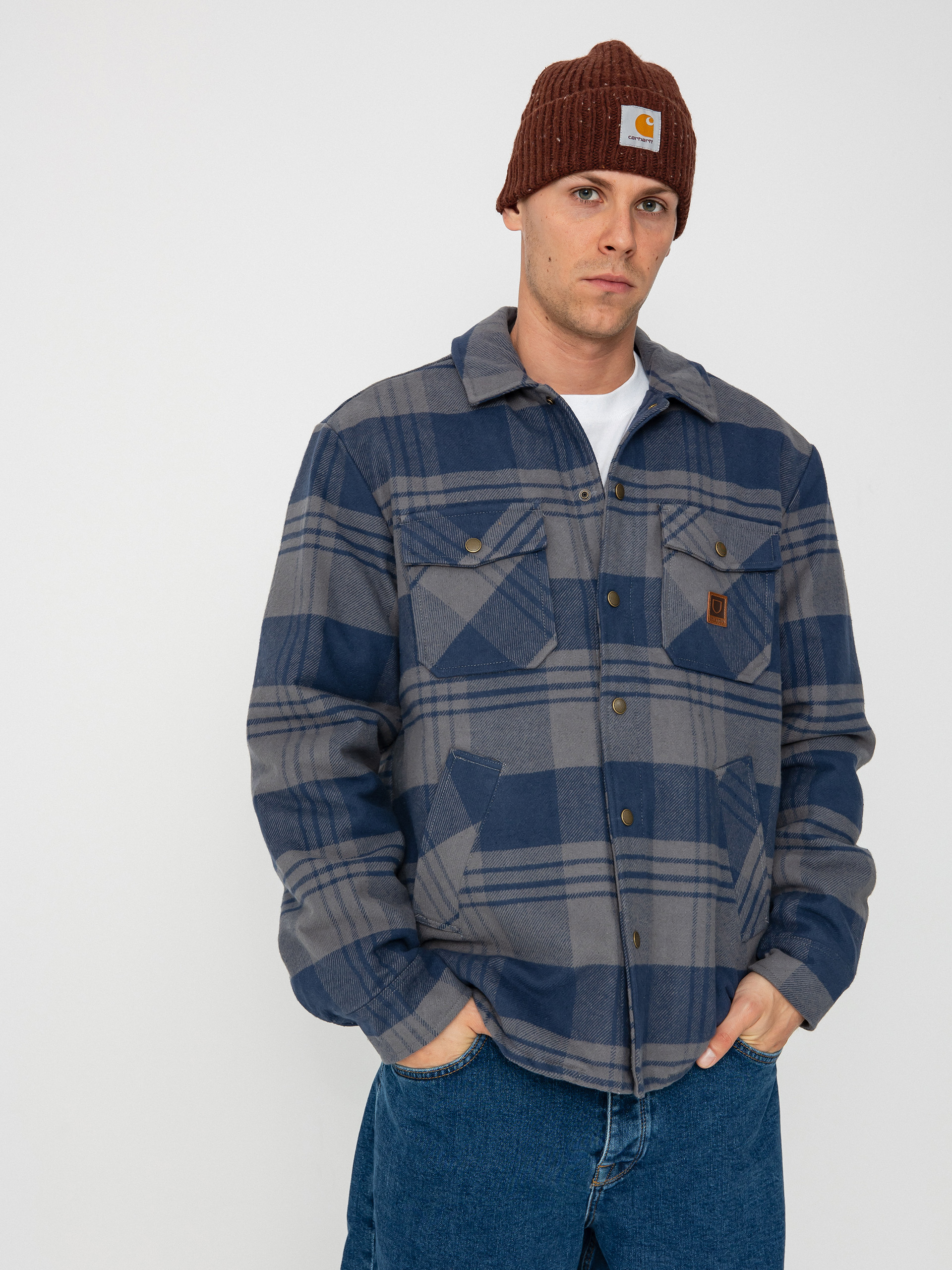 u042fu043au0435 Brixton Durham Lined (washed navy/beige plaid)