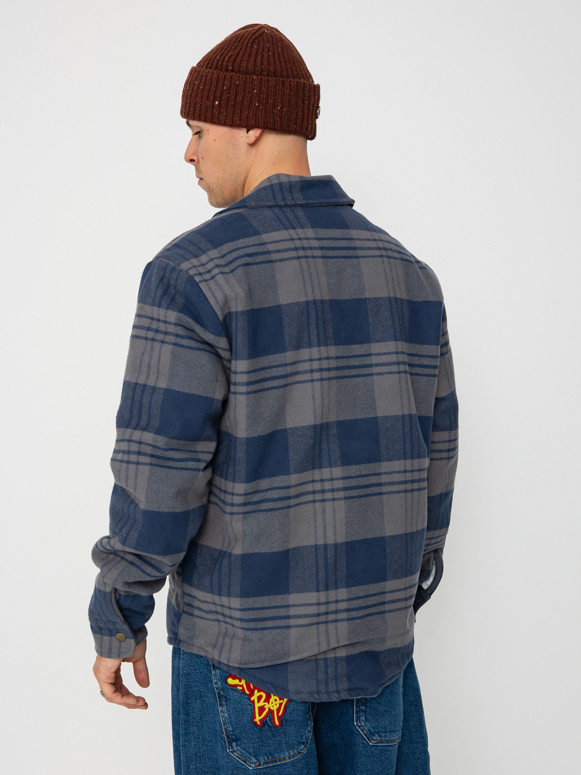 Яке Brixton Durham Lined (washed navy/beige plaid)