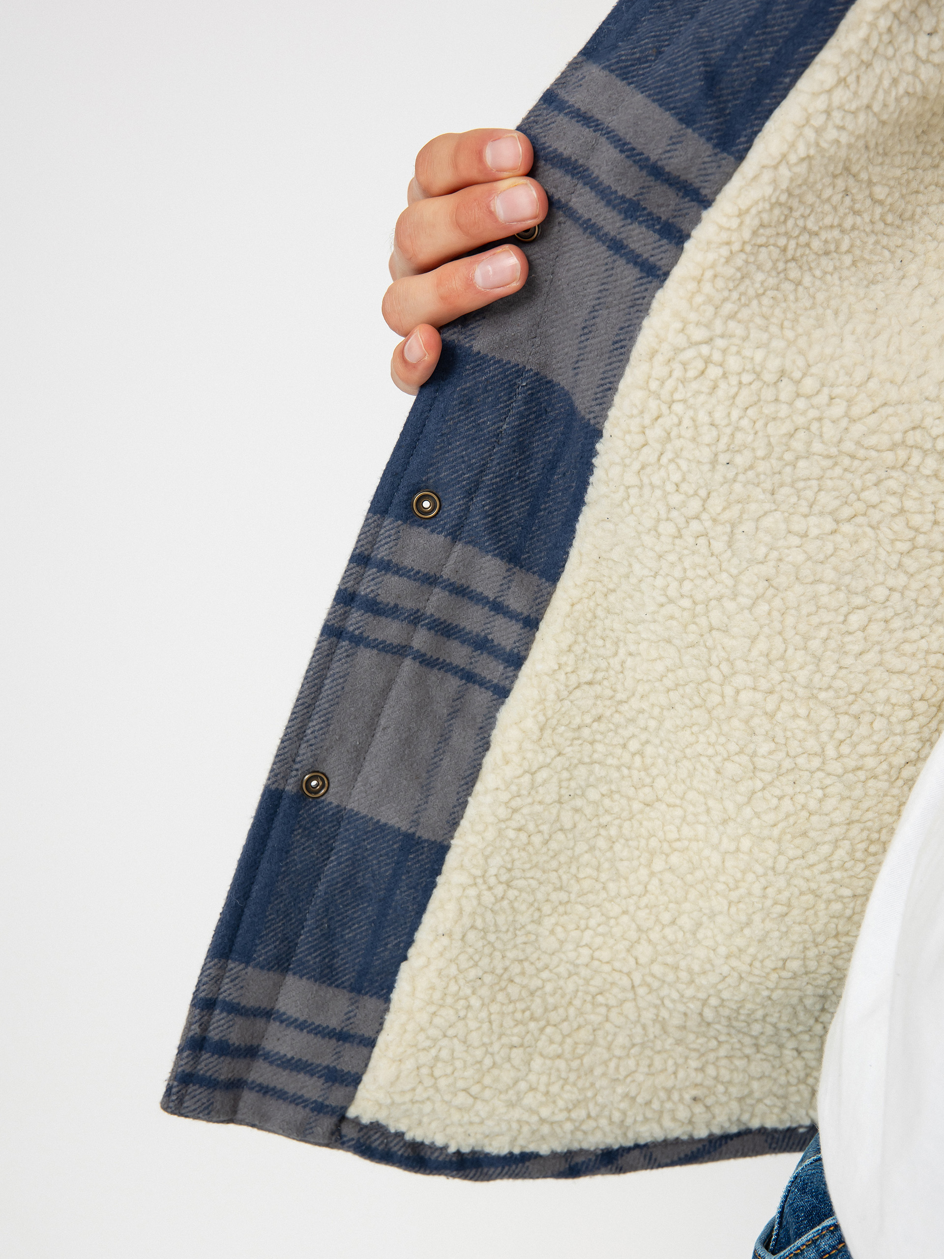 Яке Brixton Durham Lined (washed navy/beige plaid)