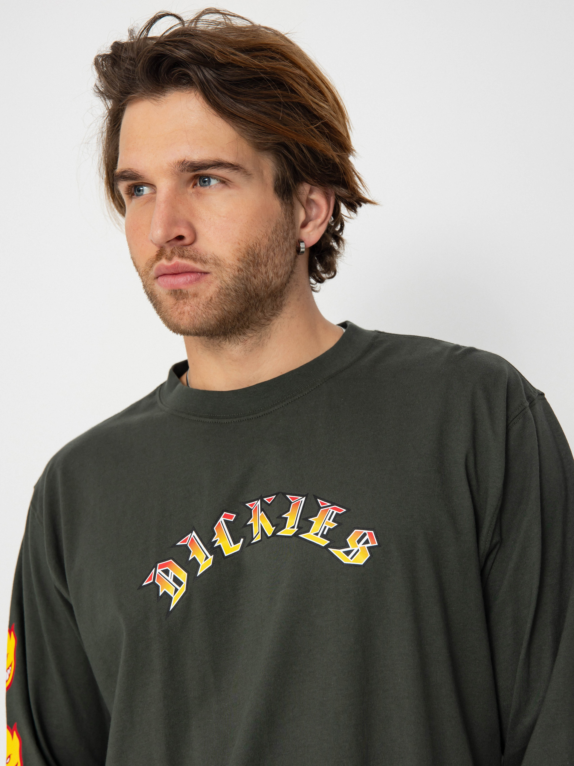 Блуза Dickies X Spitfire Long Sleeve (olive green)