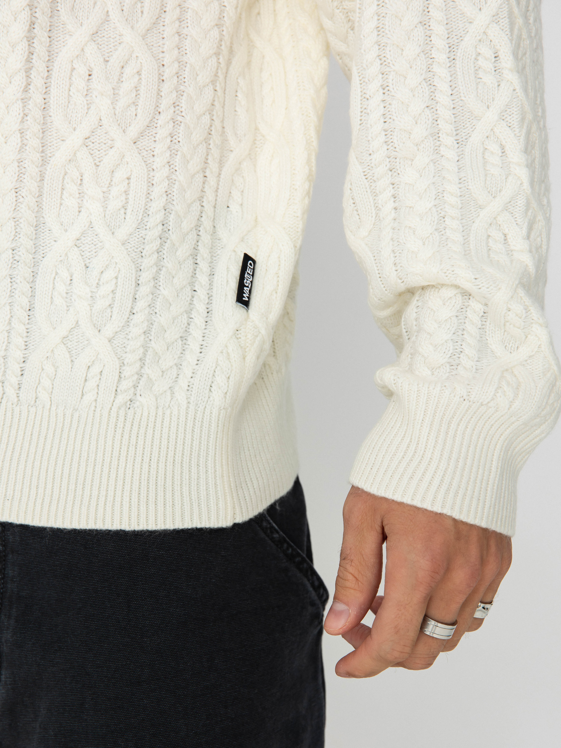 Пуловер Wasted Paris Rain Cable Knit (off white)
