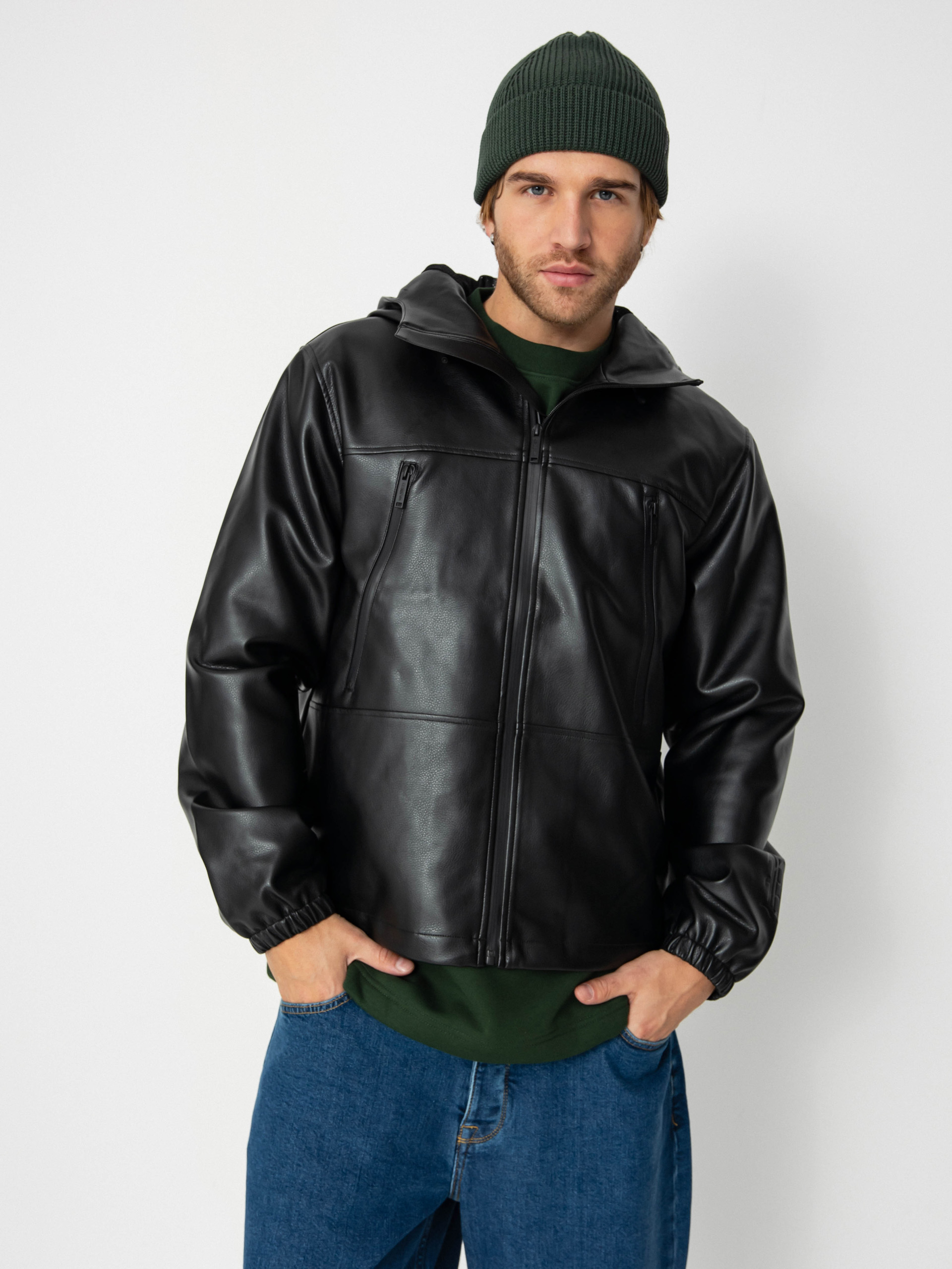 Яке Wasted Paris Kingdom Faux Leather Windbreaker (black)