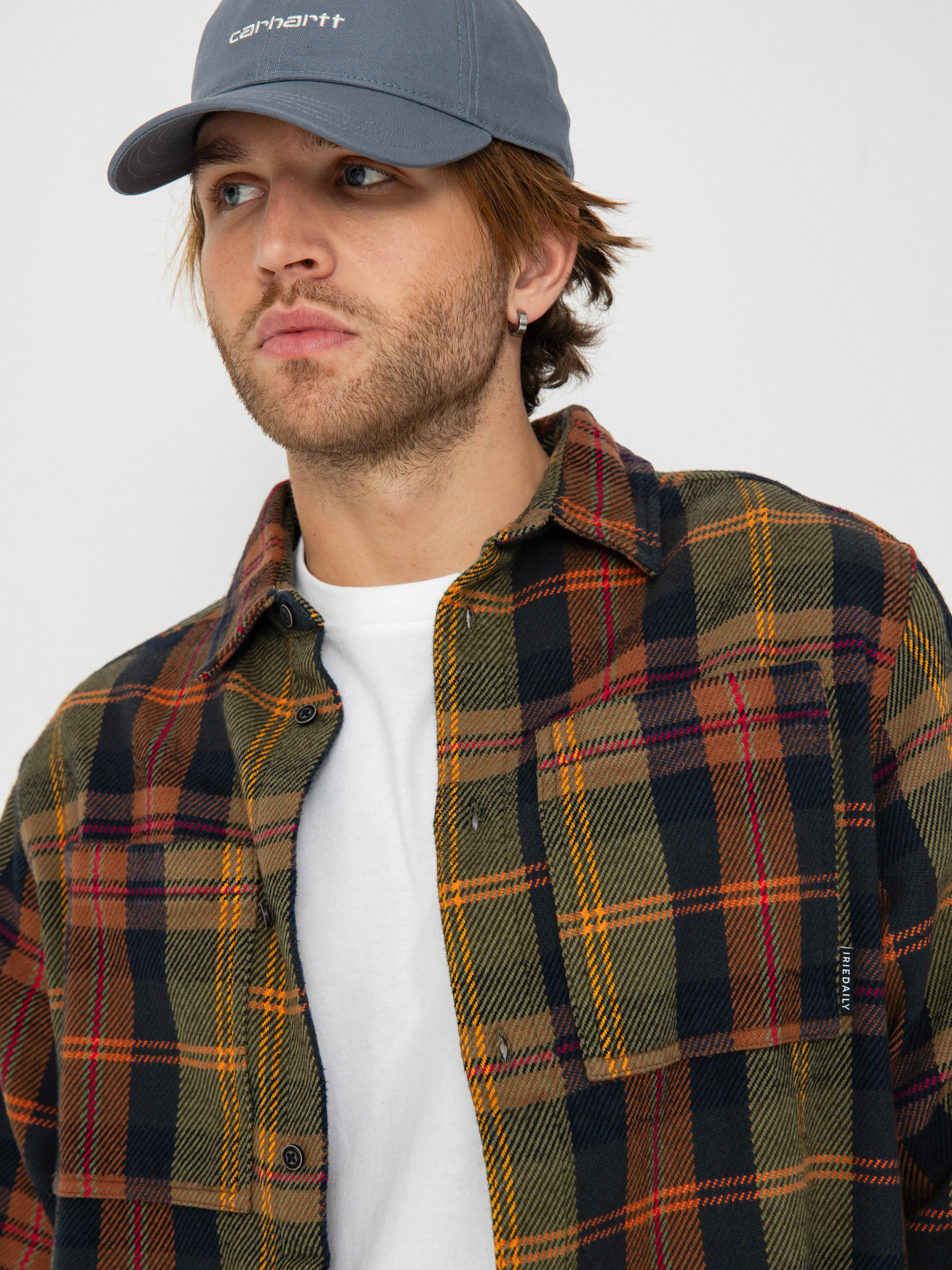 Риза Iriedaily Chillax Lumber (navy brown)